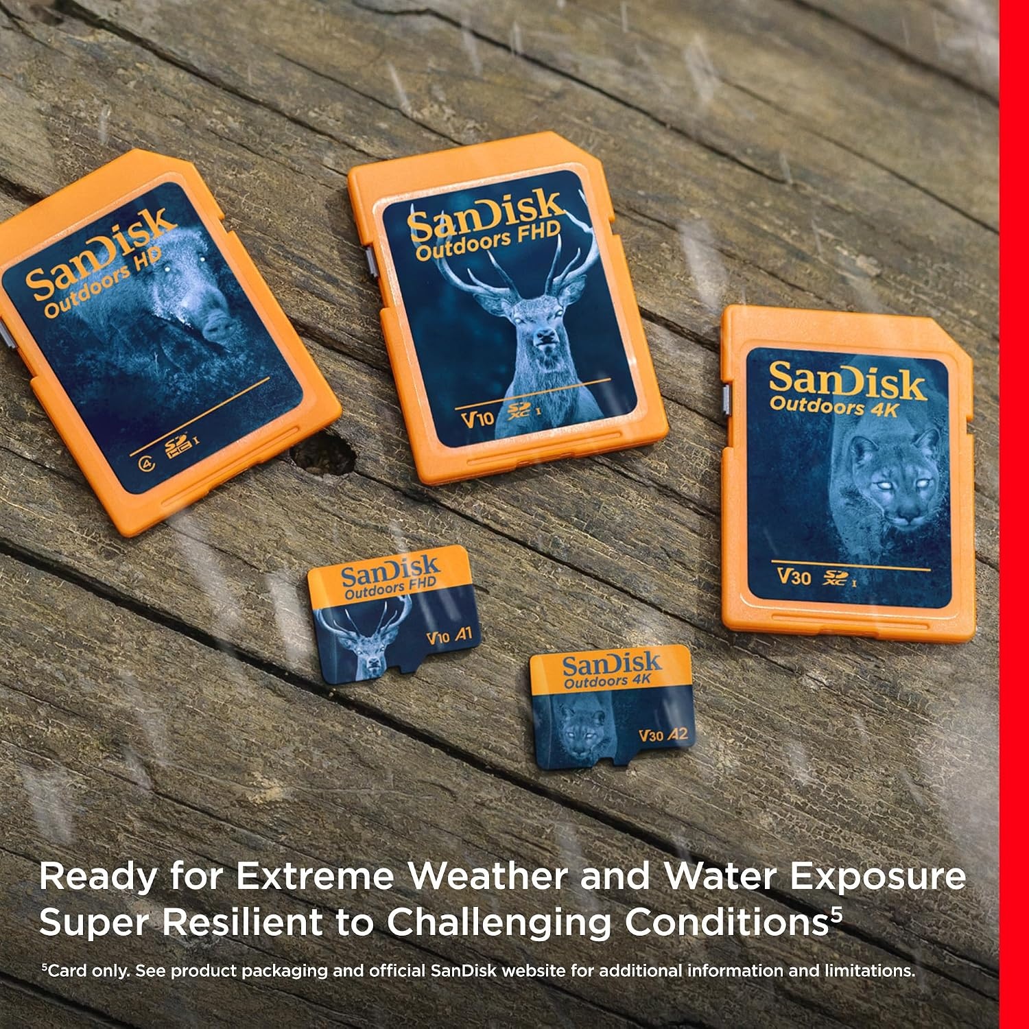 image:imageSANDISK 128GB 2Pack Outdoors 4K SDXC UHSI Memory Card 2x128GB Up to 180MBs C10 U3 V30 Trail Camera SD Card SDSDXWA128GGN6V2128GB 2Pack