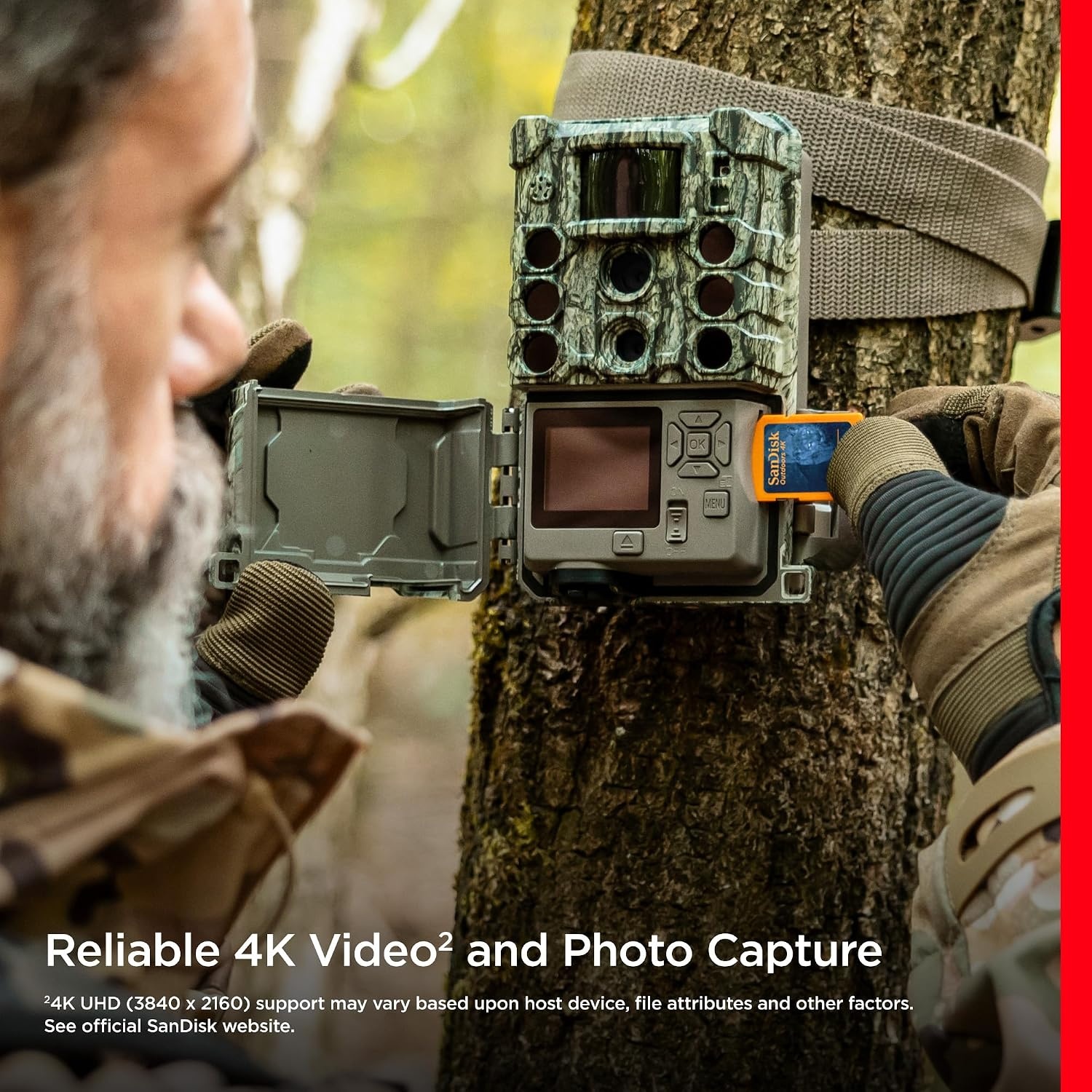 image:imageSANDISK 128GB 2Pack Outdoors 4K SDXC UHSI Memory Card 2x128GB Up to 180MBs C10 U3 V30 Trail Camera SD Card SDSDXWA128GGN6V264GB 2Pack