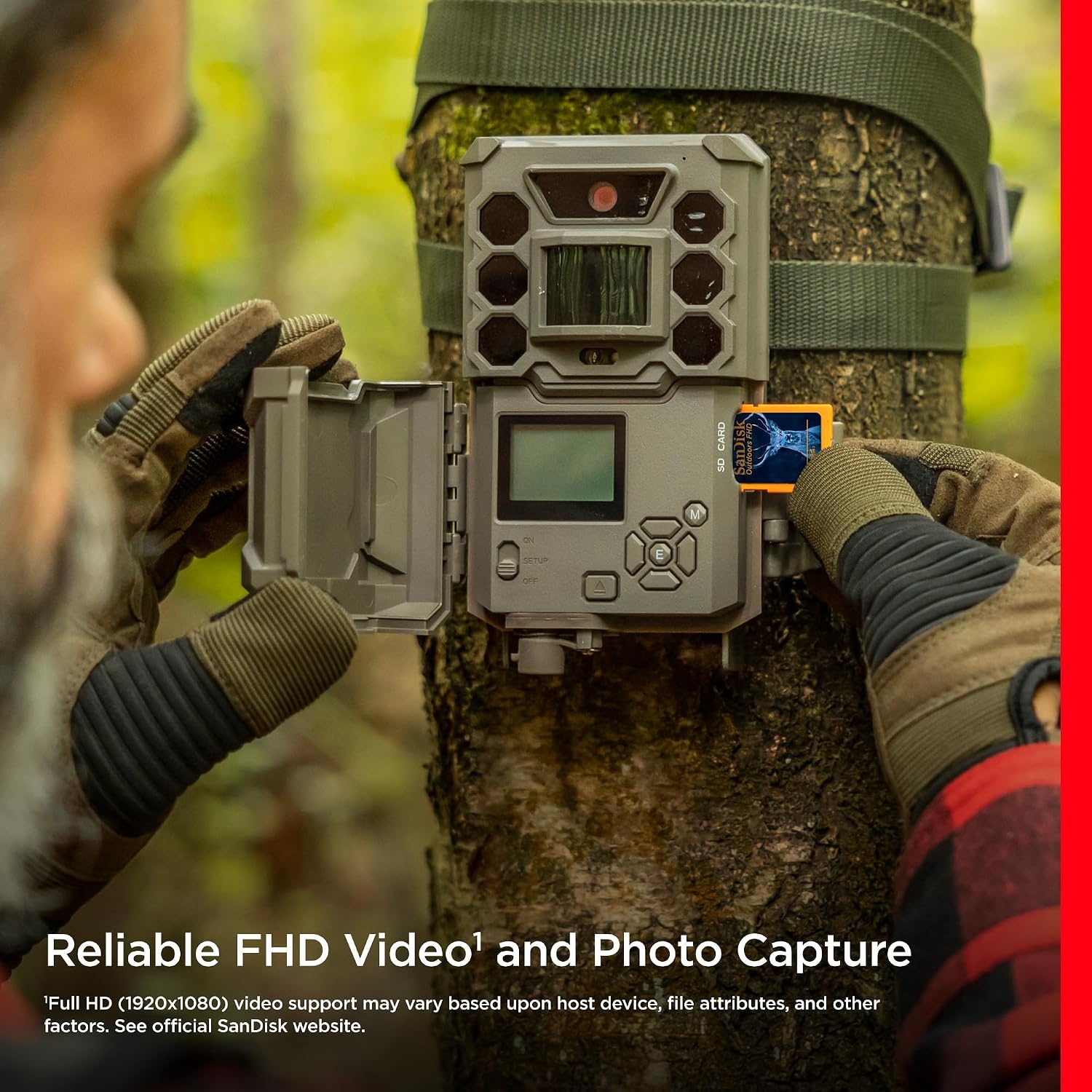 image:imageSANDISK 128GB 2Pack Outdoors FHD SDXC UHSI Memory Card 2x128GB Up to 150MBs C10 U1 V10 Trail Camera SD Card SDSDUWC128GGN6V232GB 2Pack