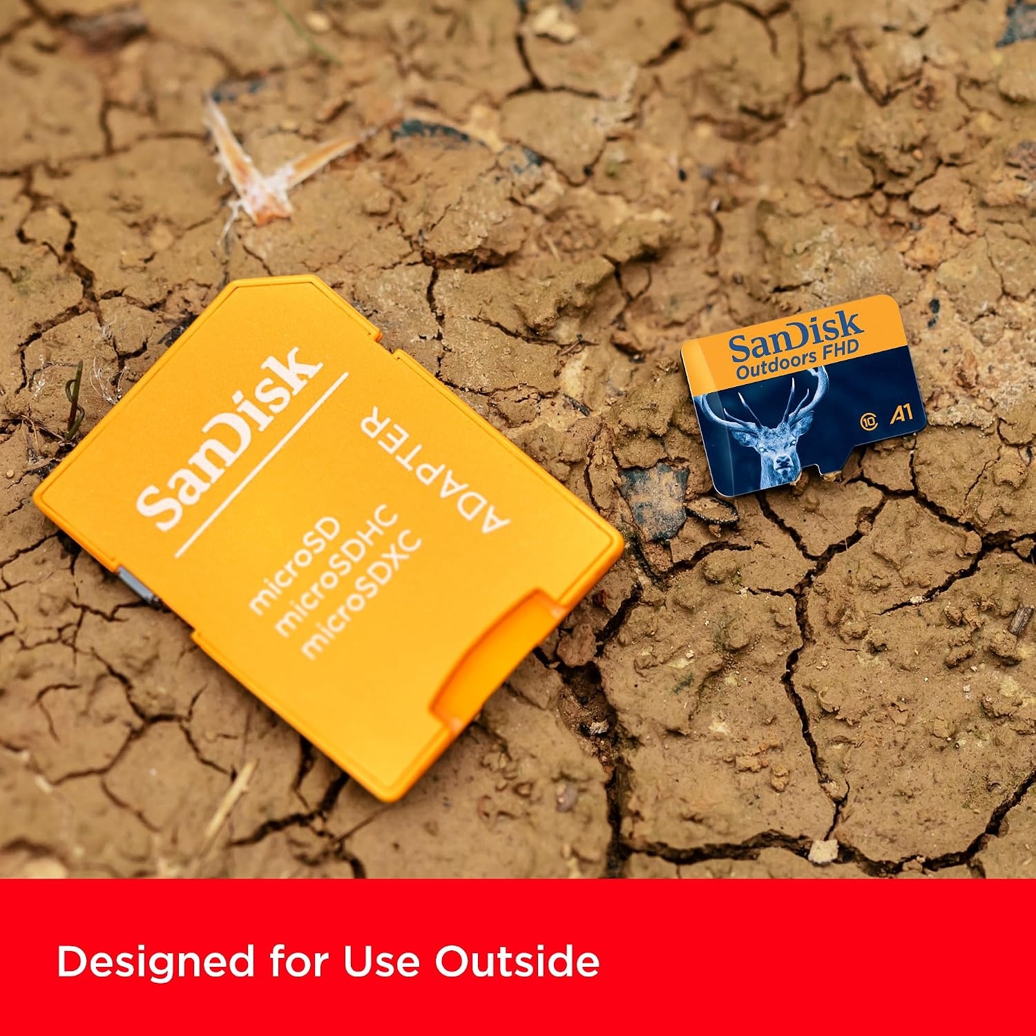 image:imageSANDISK 128GB 2Pack Outdoors FHD microSDXC UHSI Memory Card 2x128GB with SD Adapter Up to 150MBs Full HD C10 U1 V10 A1 Trail Camera Micro SD Card SDSQUBC128GGN6VT128GB 2Pack