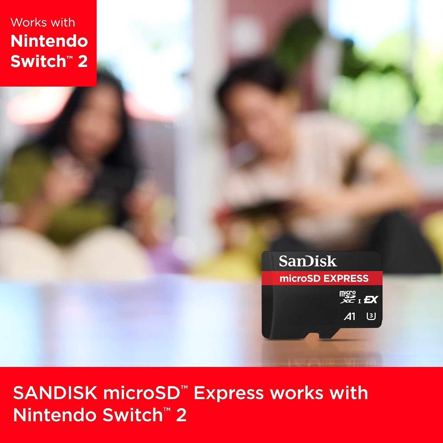 image:imageSANDISK 128GB microSD Express Card Works with NintendoSwitch 2 Up to 880MBs Read Up to 480MBs Write 100MBs Sustained Write U3 C10 SDSQXFN128GGN4NN128GB