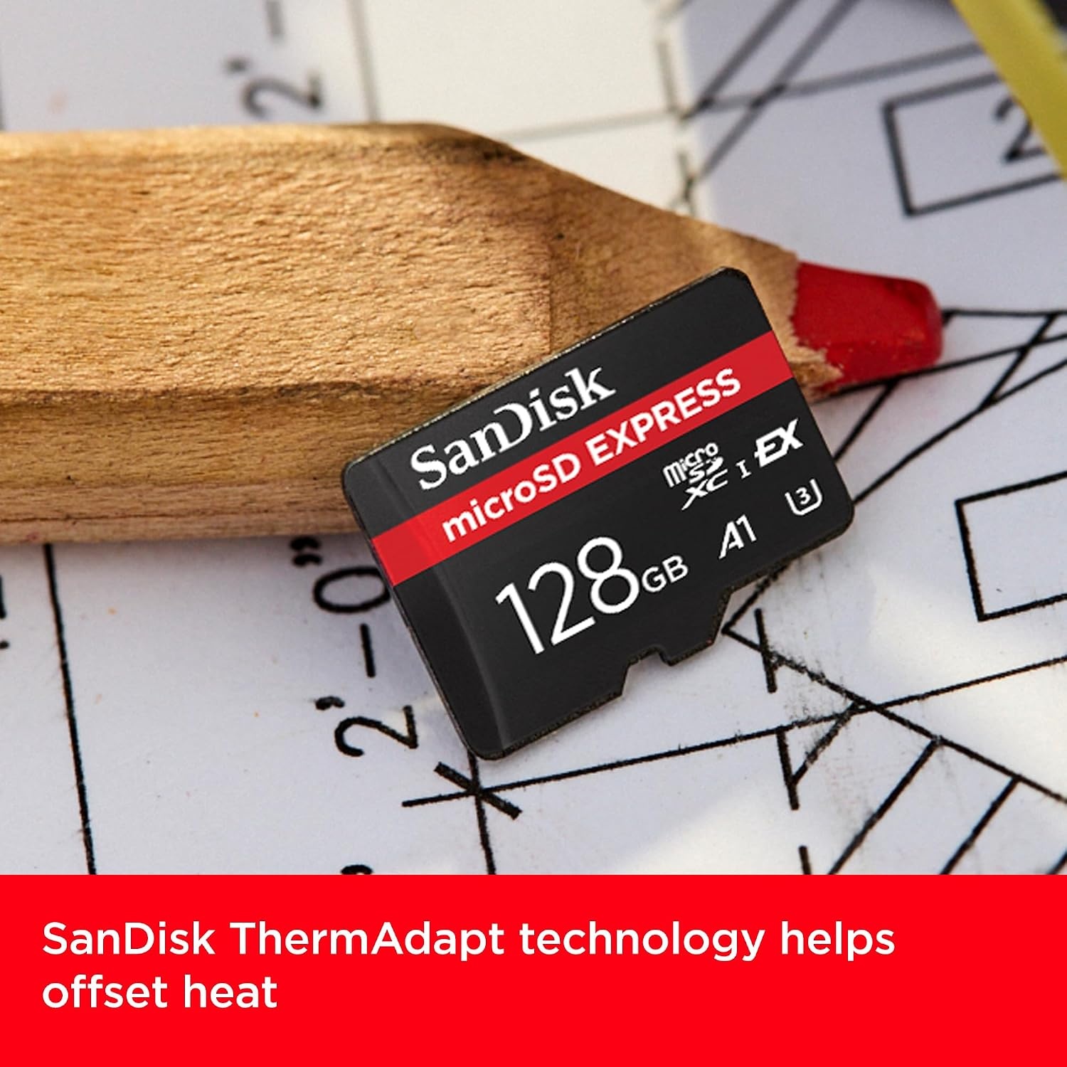 image:imageSANDISK 128GB microSD Express Card Works with NintendoSwitch 2 Up to 880MBs Read Up to 480MBs Write 100MBs Sustained Write U3 C10 SDSQXFN128GGN4NN128GB