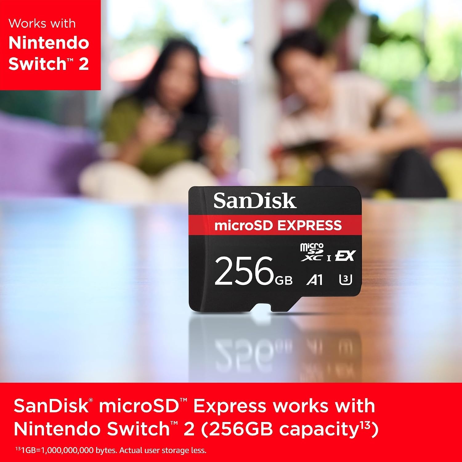 image:imageSANDISK 128GB microSD Express Card Works with NintendoSwitch 2 Up to 880MBs Read Up to 480MBs Write 100MBs Sustained Write U3 C10 SDSQXFN128GGN4NN256GB