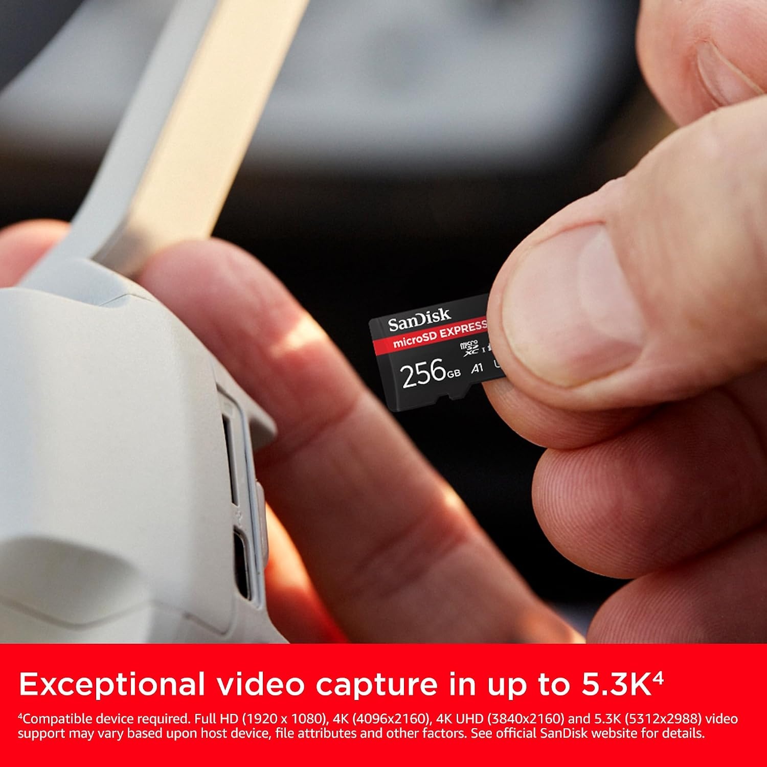 image:imageSANDISK 128GB microSD Express Card Works with NintendoSwitch 2 Up to 880MBs Read Up to 480MBs Write 100MBs Sustained Write U3 C10 SDSQXFN128GGN4NN256GB