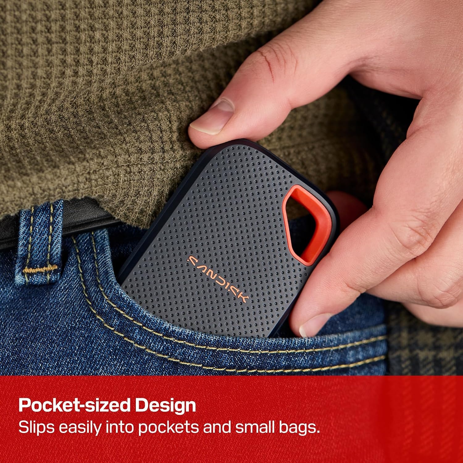 image:imageSANDISK 1TB Extreme Portable SSD Old Model Up to 1050MBs USBC USB 32 Gen 2 IP65 Water and dust Resistance Updated Firmware Monterey External Solid State Drive SDSSDE611T00G25MBlack