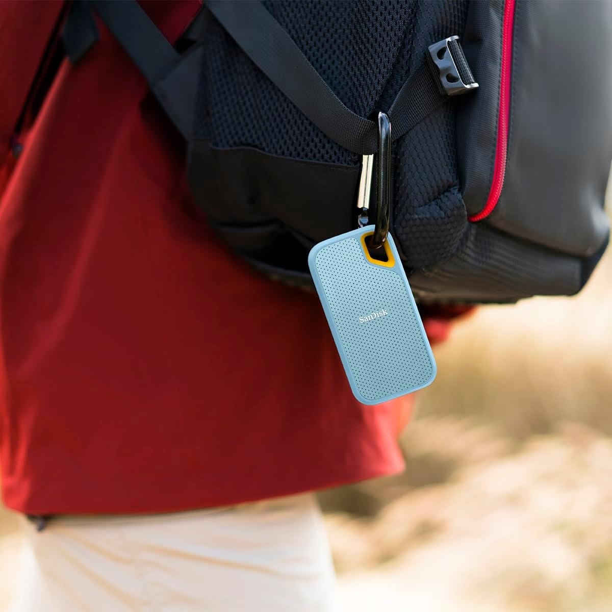 image:imageSANDISK 1TB Extreme Portable SSD Old Model Up to 1050MBs USBC USB 32 Gen 2 IP65 Water and dust Resistance Updated Firmware Monterey External Solid State Drive SDSSDE611T00G25MSky Blue
