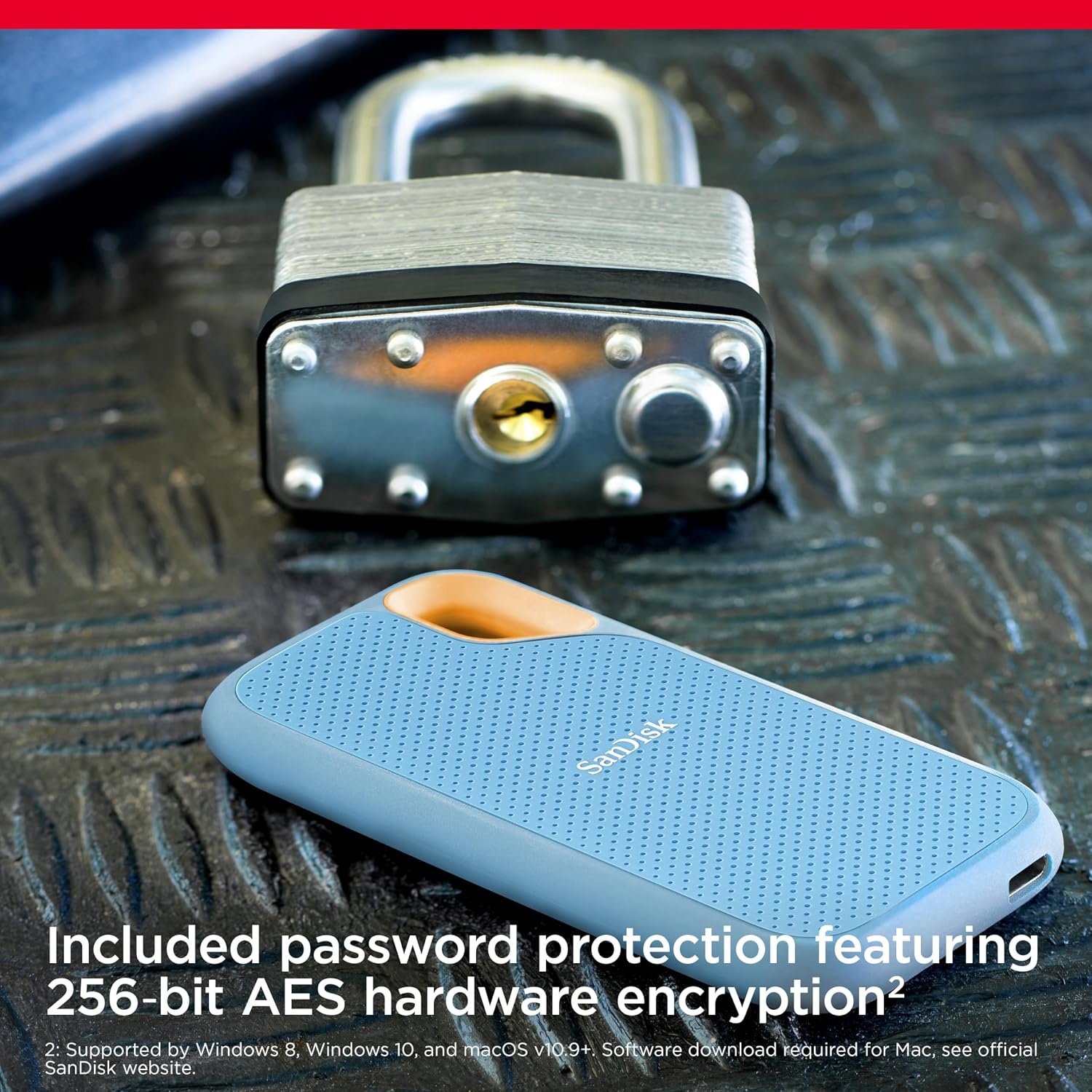 image:imageSANDISK 1TB Extreme Portable SSD Old Model Up to 1050MBs USBC USB 32 Gen 2 IP65 Water and dust Resistance Updated Firmware Monterey External Solid State Drive SDSSDE611T00G25MSky Blue