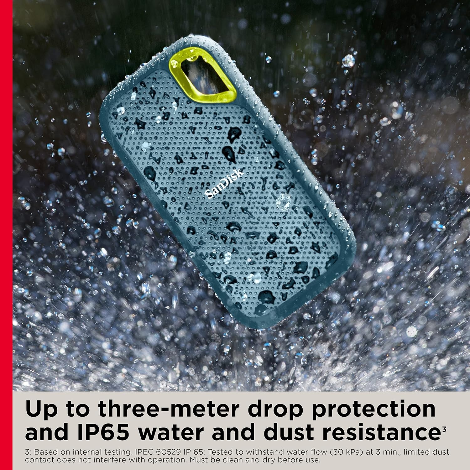 image:imageSANDISK 1TB Extreme Portable SSD Old Model Up to 1050MBs USBC USB 32 Gen 2 IP65 Water and dust Resistance Updated Firmware Monterey External Solid State Drive SDSSDE611T00G25MMonterey