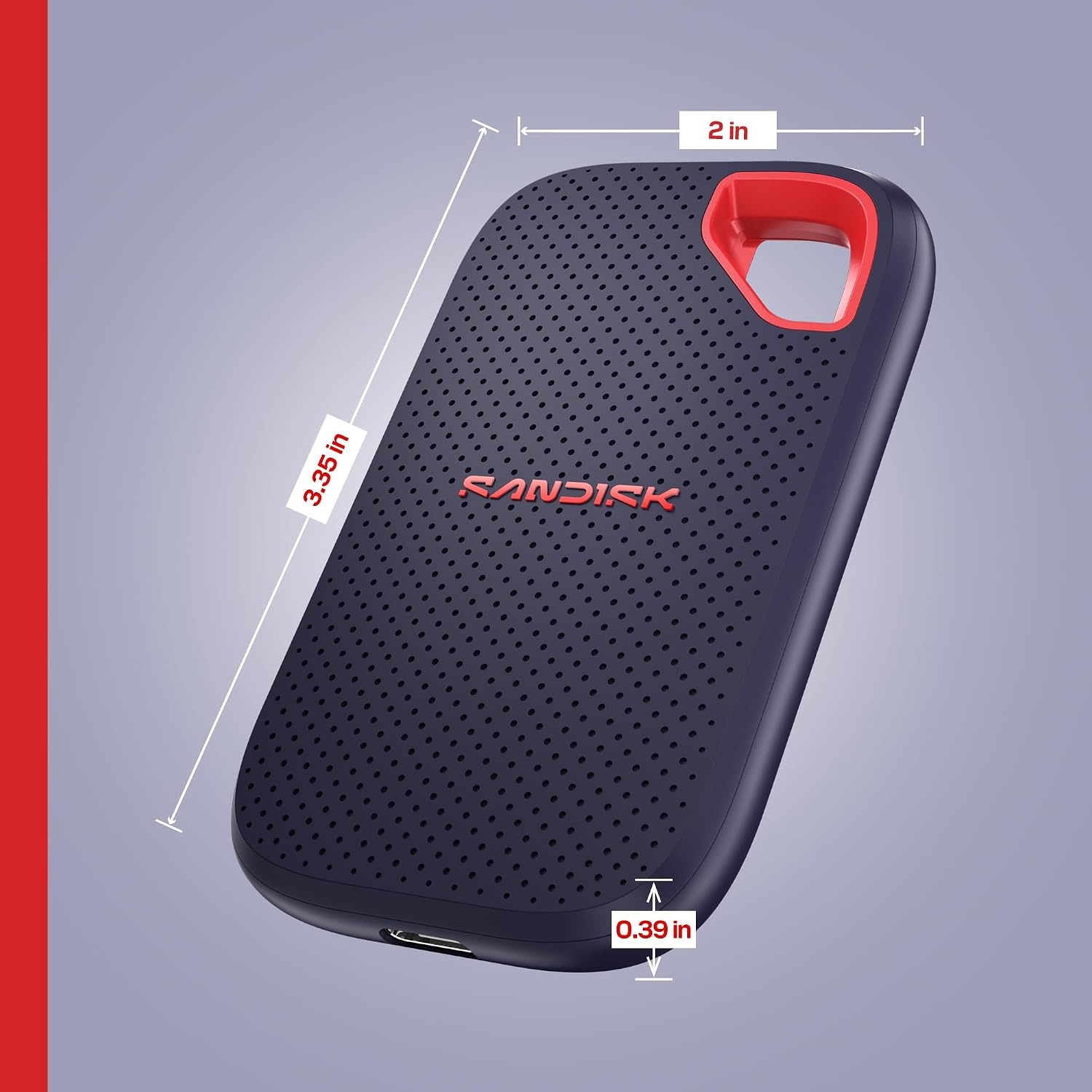 image:imageSANDISK 1TB Extreme Portable SSD Old Model Up to 1050MBs USBC USB 32 Gen 2 IP65 Water and dust Resistance Updated Firmware Monterey External Solid State Drive SDSSDE611T00G25MBlack