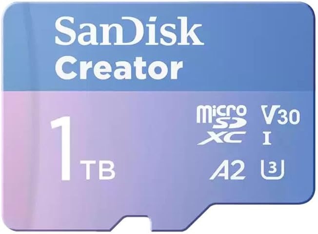 image:imageSANDISK 256GB Creator microSD UHSI Card with SD Adapter for Cameras and Drones 4K 53K A2 V30 U3 3 Months of Adobe Lightroom Included SDSQXAV256GGN6MSmicroSD Card