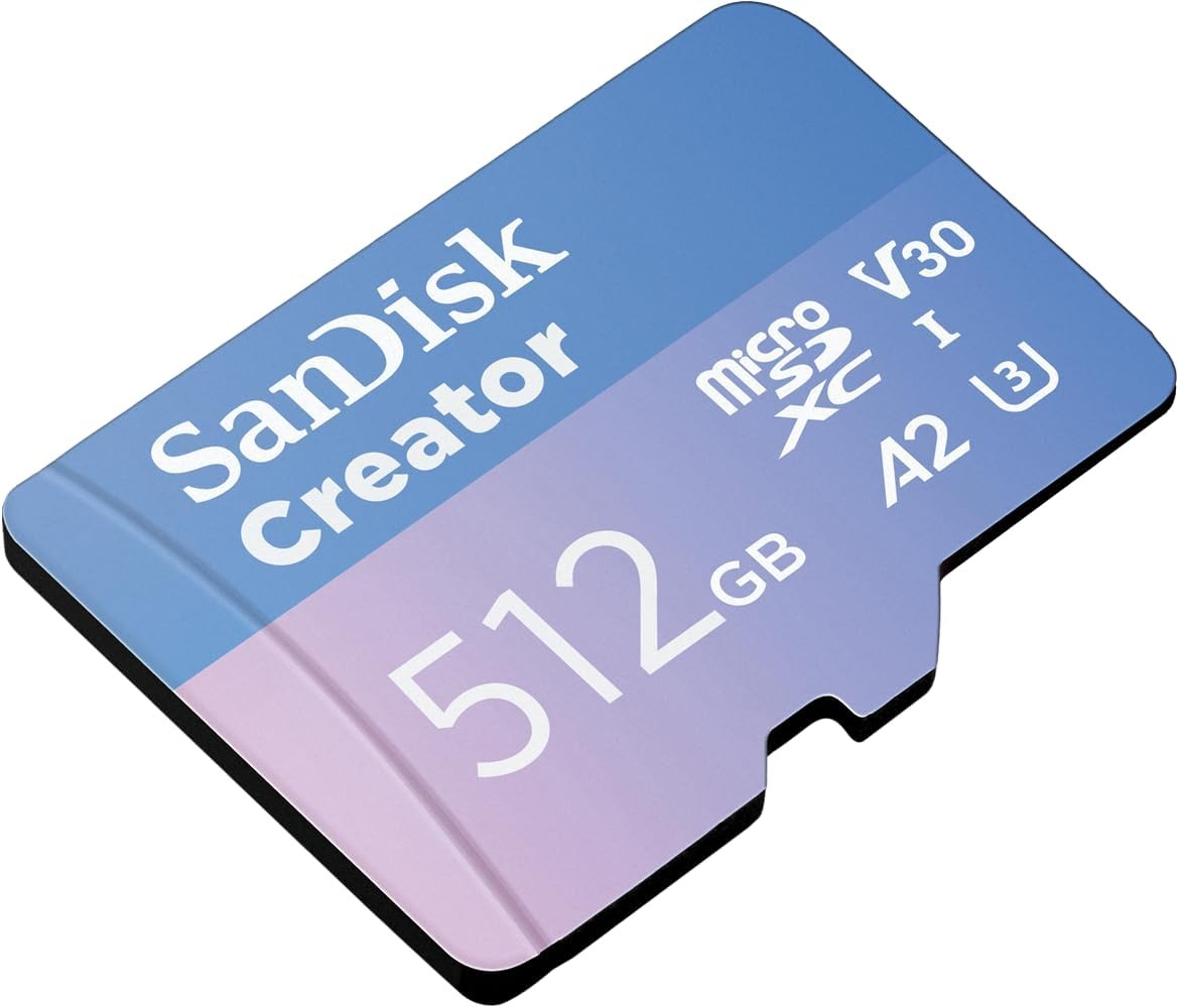 image:imageSANDISK 256GB Creator microSD UHSI Card with SD Adapter for Cameras and Drones 4K 53K A2 V30 U3 3 Months of Adobe Lightroom Included SDSQXAV256GGN6MSmicroSD Card