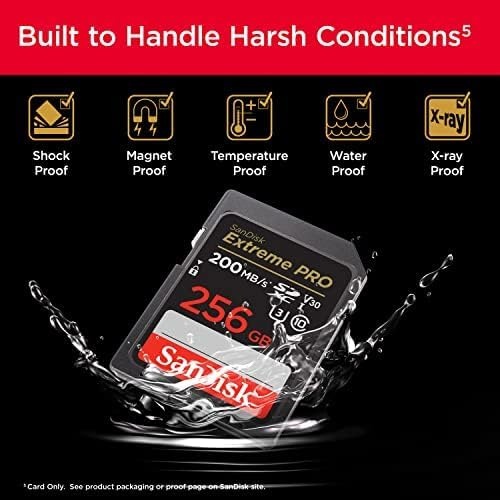 image:imageSANDISK 256GB Extreme PRO SDXC UHSI Memory Card C10 U3 V30 4K UHD SD Card SDSDXXD256GGN4INOld Version