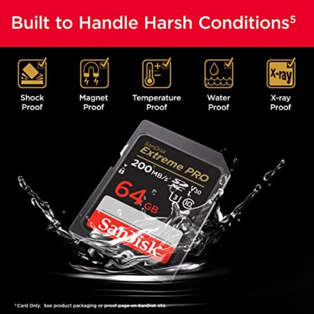 image:imageSANDISK 256GB Extreme PRO SDXC UHSI Memory Card C10 U3 V30 4K UHD SD Card SDSDXXD256GGN4INOld Version