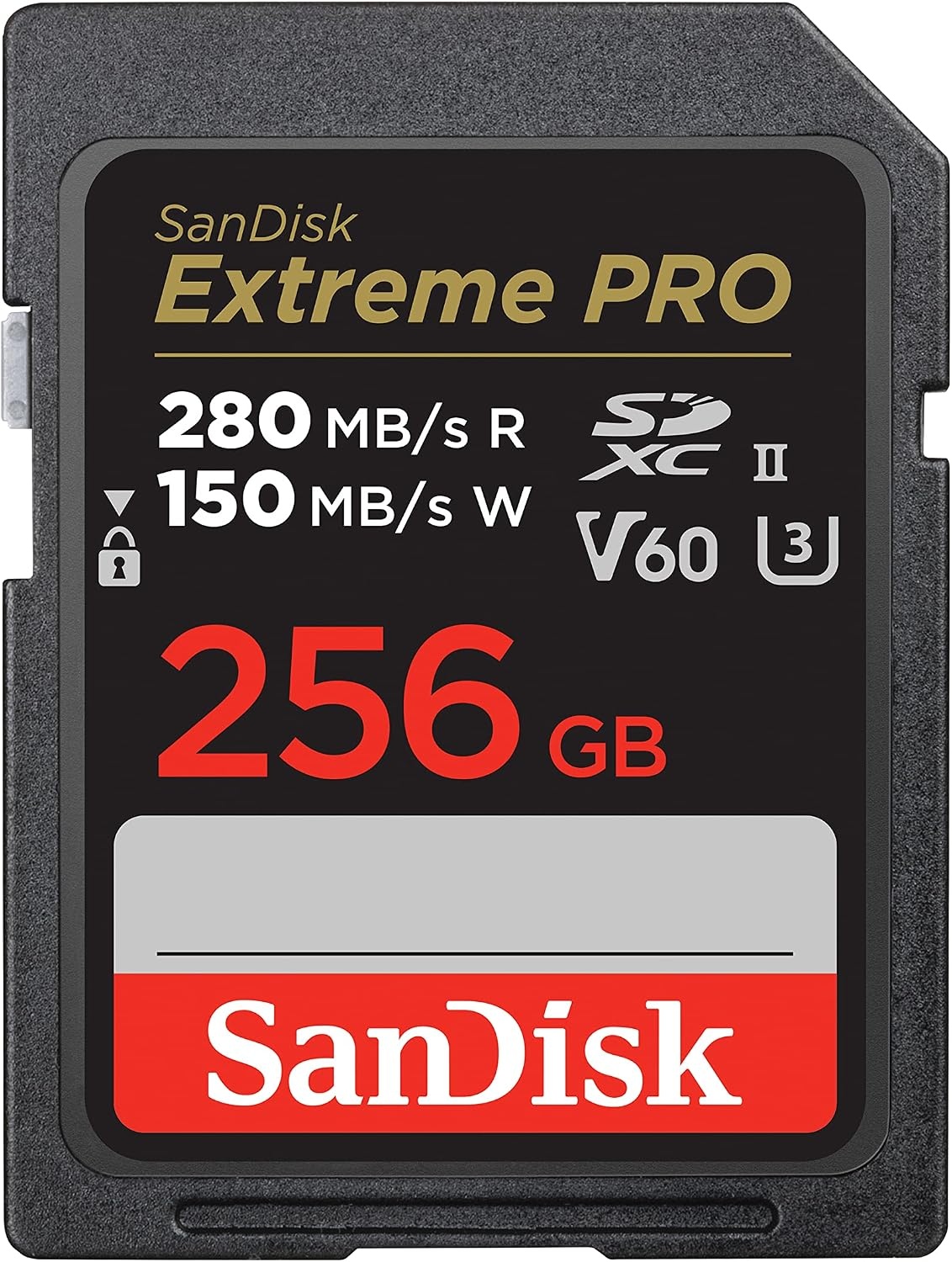 image:imageSANDISK 256GB Extreme PRO SDXC UHSII Memory Card C10 U3 V60 6K 4K UHD SD Card SDSDXEP256GGN4INMemory Card Only