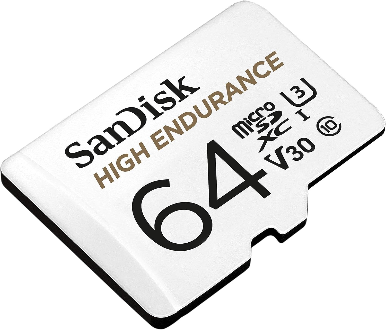 image:imageSANDISK 256GB High Endurance Video microSDXC Card with Adapter for dash cam and home monitoring systems C10 U3 V30 4K UHD Micro SD Card SDSQQNR256GGN6IA64 GB