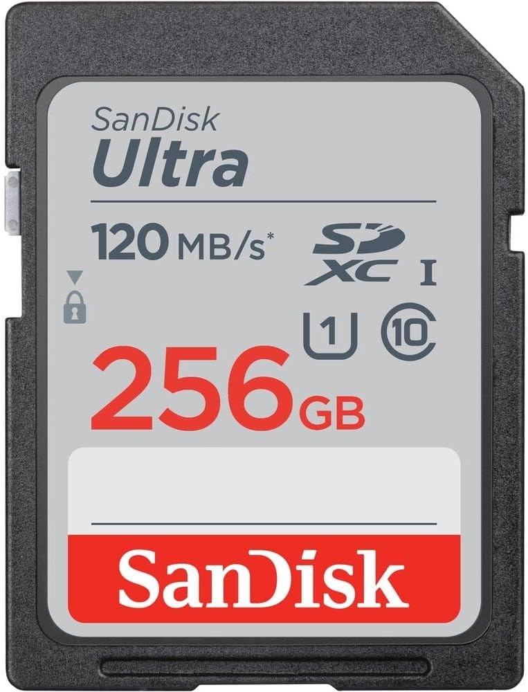 image:imageSANDISK 256GB Ultra SDXC UHSI Memory Card 120MBs C10 U1 Full HD SD Card SDSDUN4256GGN6IN Older Version Up to 120MB per S Read Class 10 U1 Full HD Video SupportMemory Card Only