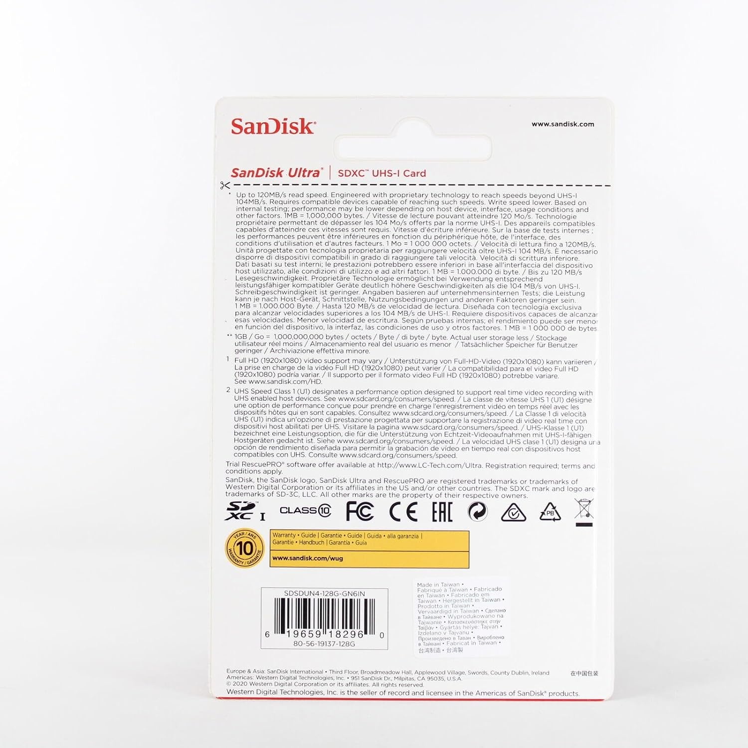 image:imageSANDISK 256GB Ultra SDXC UHSI Memory Card 120MBs C10 U1 Full HD SD Card SDSDUN4256GGN6IN Older Version Up to 120MB per S Read Class 10 U1 Full HD Video SupportMemory Card Only