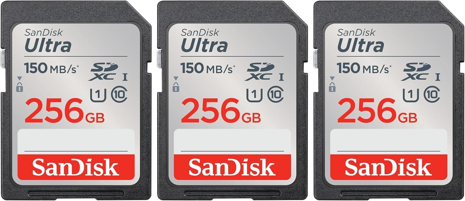 image:imageSANDISK 256GB Ultra SDXC UHSI Memory Card Up to 150MBs C10 U1 Full HD SD Card SDSDUNC256GGN6IN Up to 150MB per S Read U1class 10 Full HD Waterproof Shockproof XRay and Temperature ProofOld Version