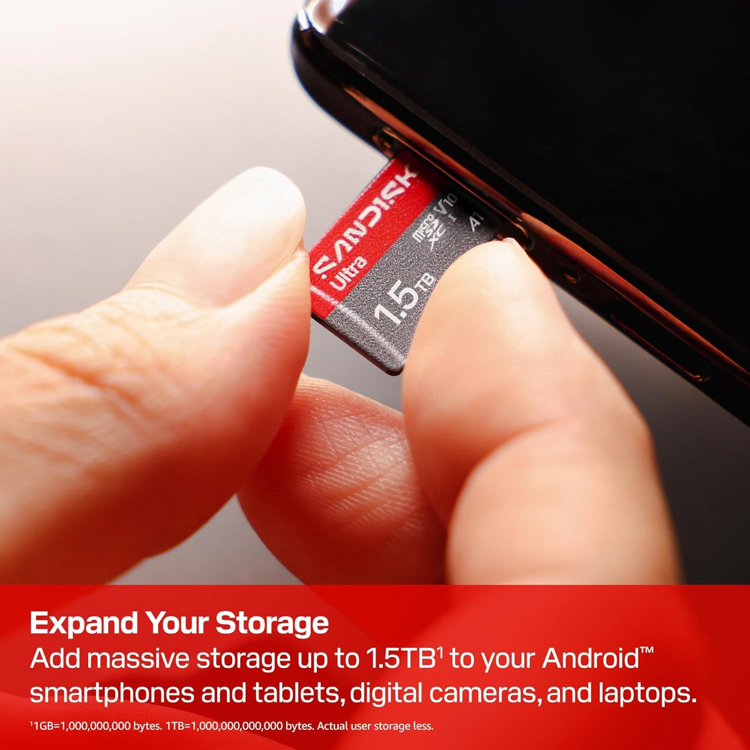 image:imageSANDISK 256GB Ultra microSDXC UHSI Memory Card with Adapter Up to 150MBs C10 U1 Full HD A1 MicroSD Card SDSQUAC256GGN6MANew Version