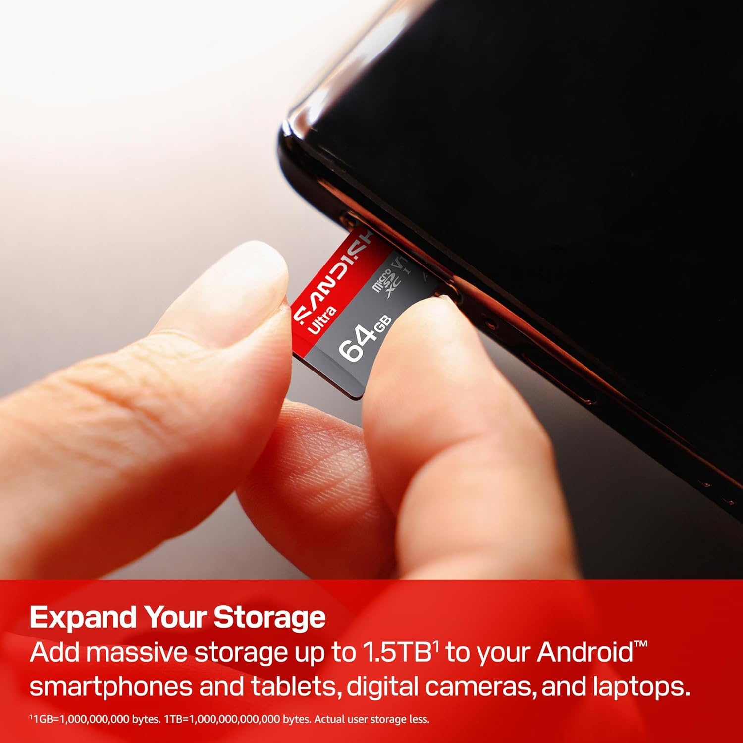 image:imageSANDISK 256GB Ultra microSDXC UHSI Memory Card with Adapter Up to 150MBs C10 U1 Full HD A1 MicroSD Card SDSQUAC256GGN6MANew Version
