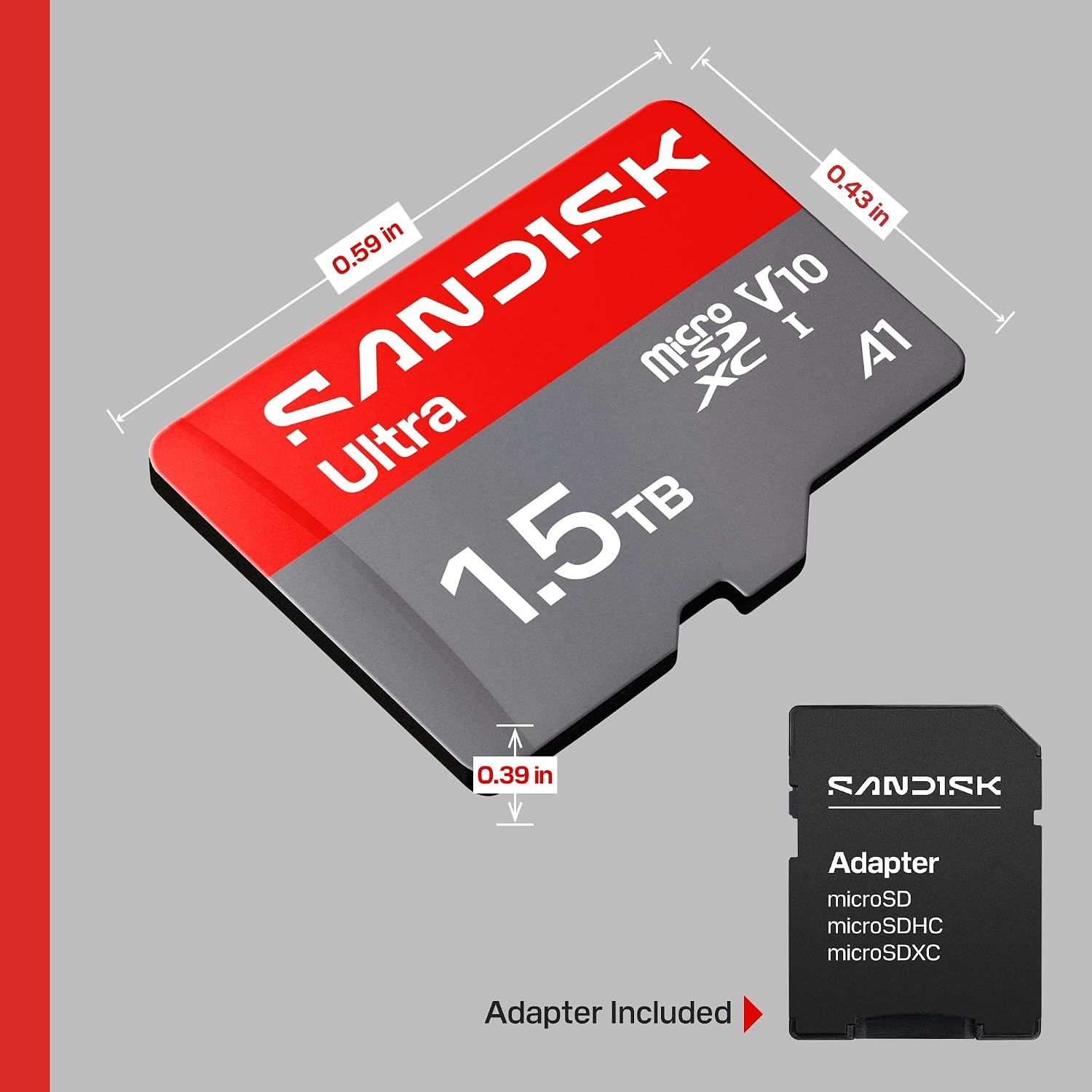 image:imageSANDISK 256GB Ultra microSDXC UHSI Memory Card with Adapter Up to 150MBs C10 U1 Full HD A1 MicroSD Card SDSQUAC256GGN6MANew Version
