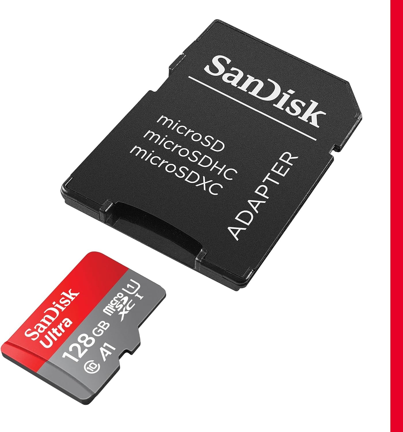 image:imageSANDISK 256GB Ultra microSDXC UHSI Memory Card with Adapter Up to 150MBs C10 U1 Full HD A1 MicroSD Card SDSQUAC256GGN6MAOld Version
