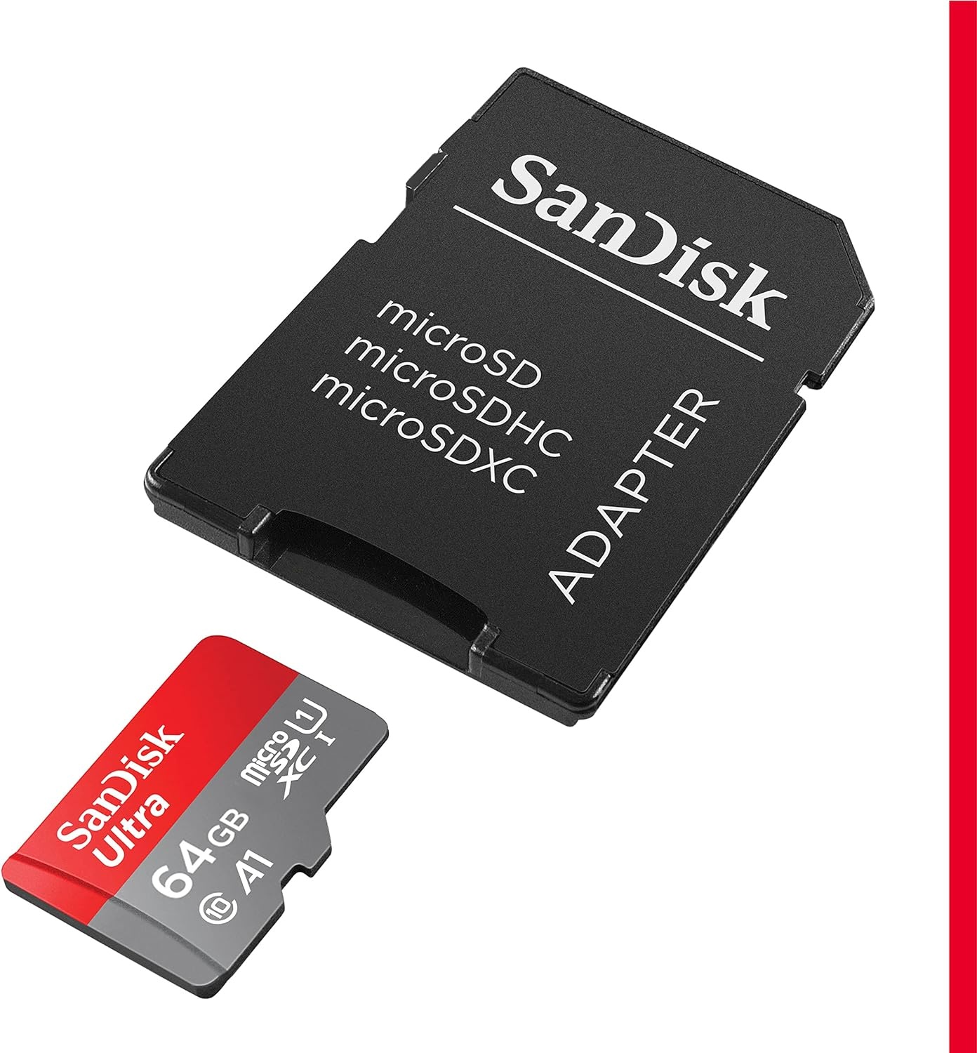 image:imageSANDISK 256GB Ultra microSDXC UHSI Memory Card with Adapter Up to 150MBs C10 U1 Full HD A1 MicroSD Card SDSQUAC256GGN6MAOld Version