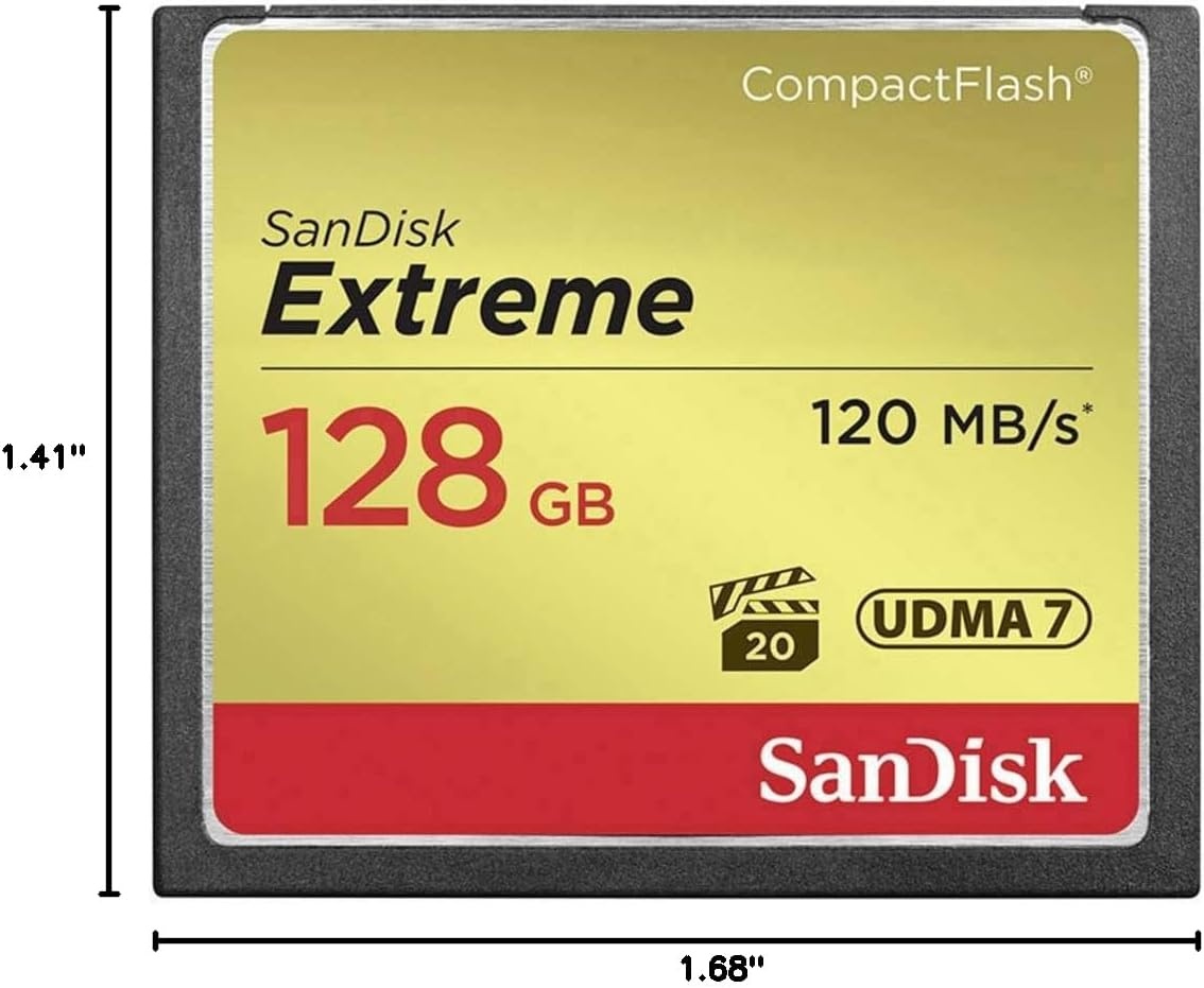 image:imageSANDISK 32GB Extreme CompactFlash Memory Card UDMA 7 Speed Up To 120MBs SDCFXSB032GG46128gb