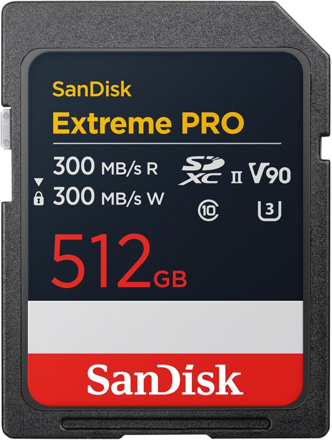 image:imageSANDISK 512GB Extreme PRO SDXC UHSII Memory Card Up to 300MBs Read and Write speeds V90 8K 4K UHD SD Card SDSDXDM512GGN4IN Up to 300MB per S Read and Write Supports 8k4k UHD Sdsdxdm512gGn4in Lifetime Limited WarrantyOld Version
