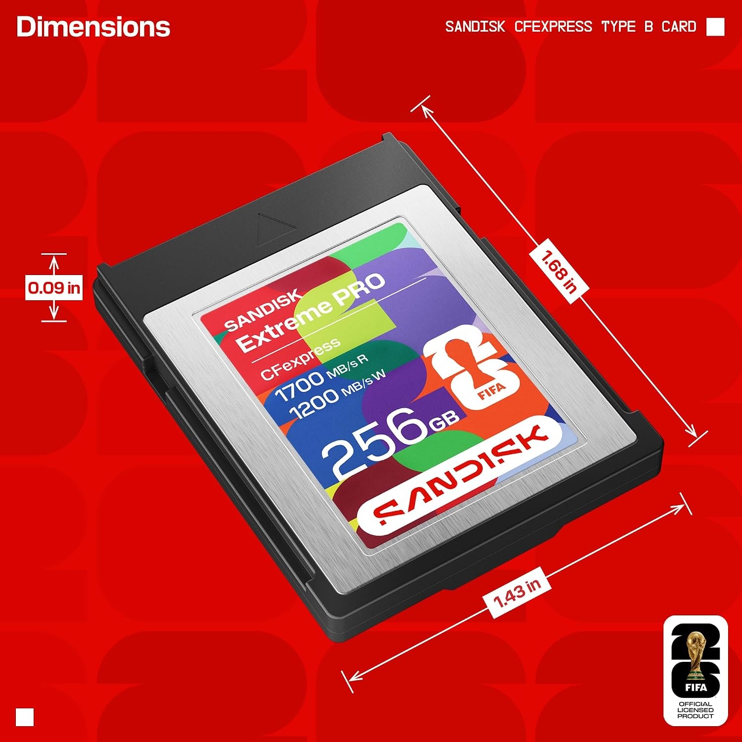 image:imageSANDISK 640GB PROCinema CFexpress Type B Up to 1700MBs Read Speeds 8K Video Capture CFexpress Type B Card SDCFEC640GGN4NN256GB