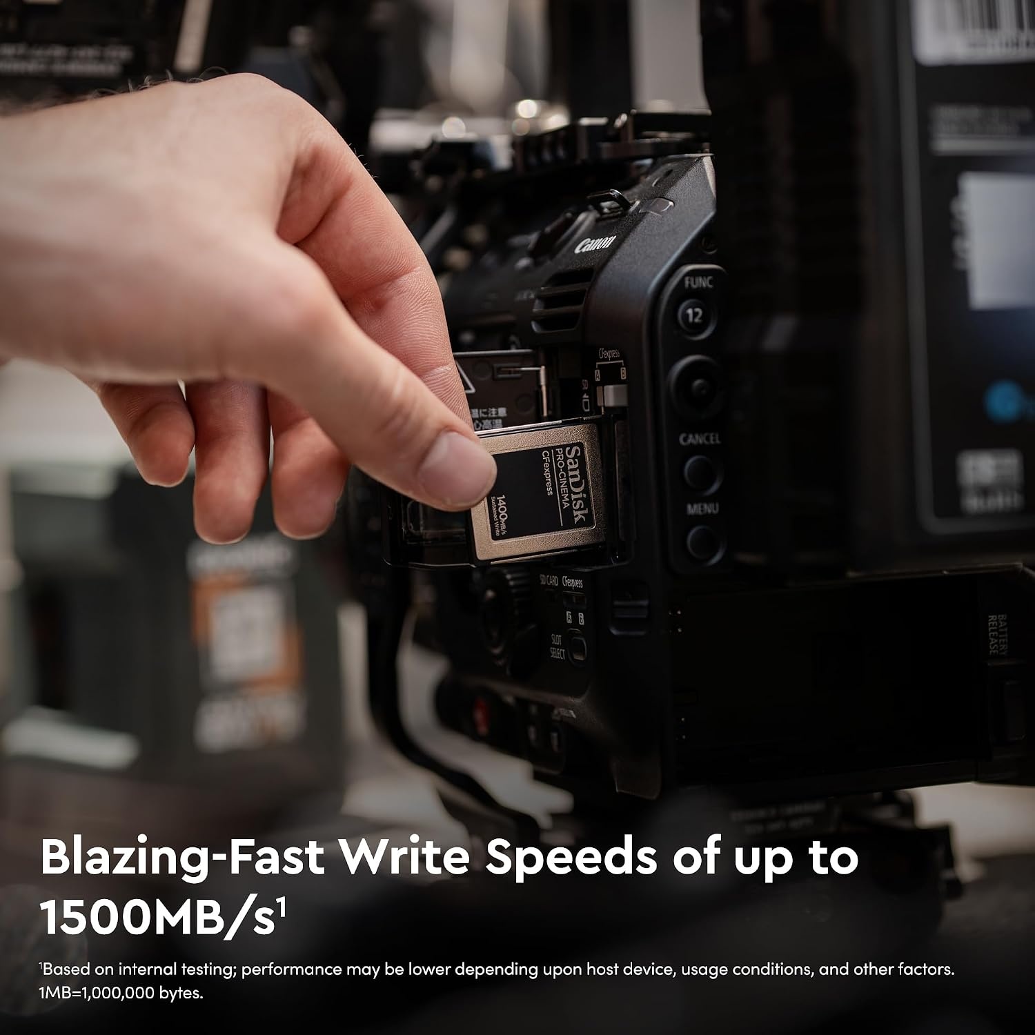image:imageSANDISK 640GB PROCinema CFexpress Type B Up to 1700MBs Read Speeds 8K Video Capture CFexpress Type B Card SDCFEC640GGN4NN320GB