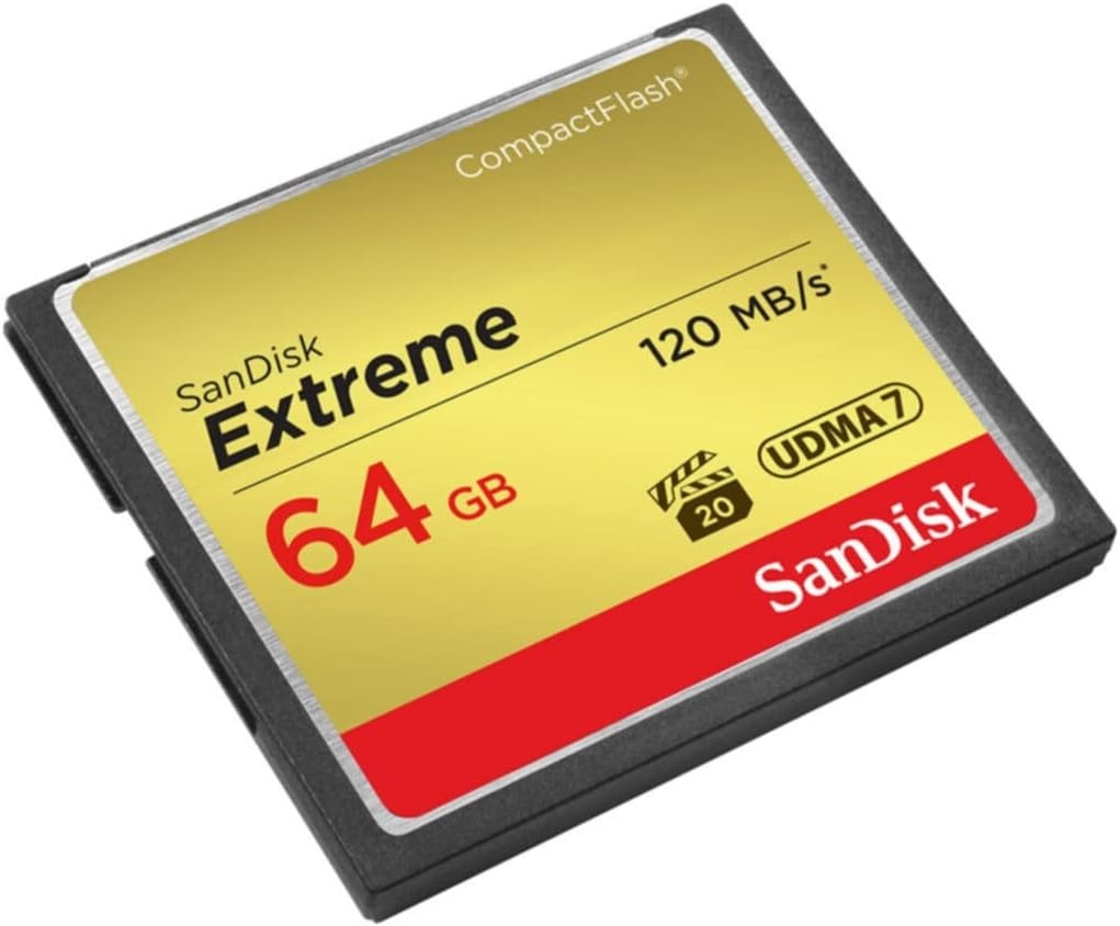 image:imageSANDISK 64GB Extreme CompactFlash Memory Card UDMA 7 Speed Up To 120MBs SDCFXSB064GG46
