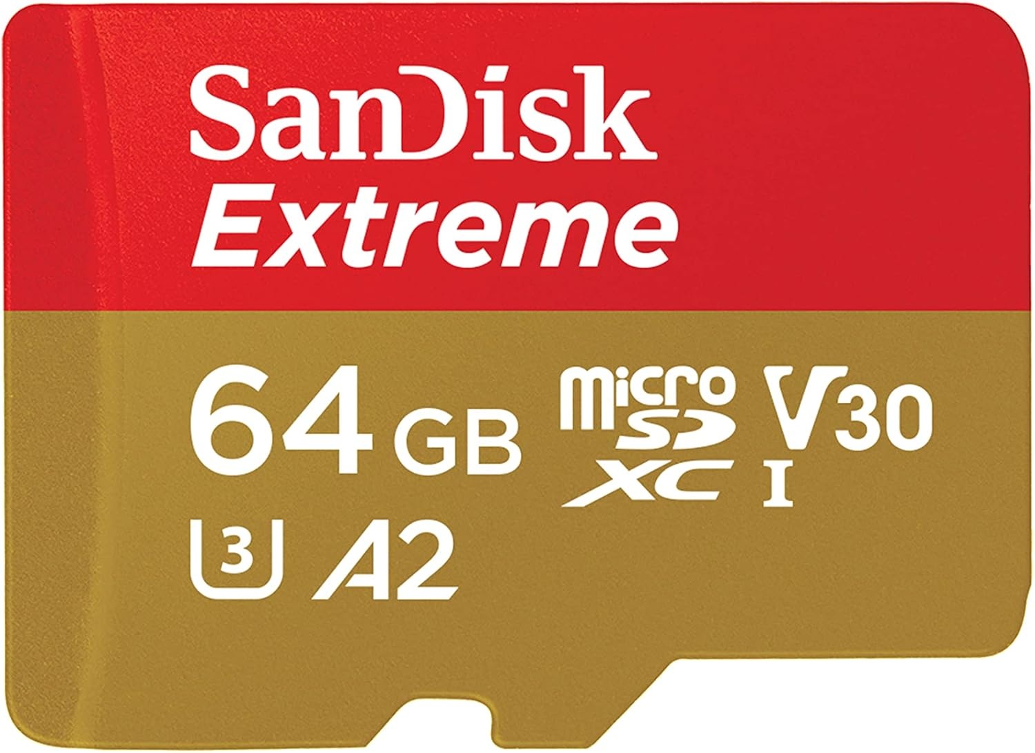 image:imageSANDISK 64GB Extreme microSDXC UHSI Memory Card with Adapter C10 U3 V30 4K 5K A2 Micro SD Card SDSQXAH064GGN6MAOld Version