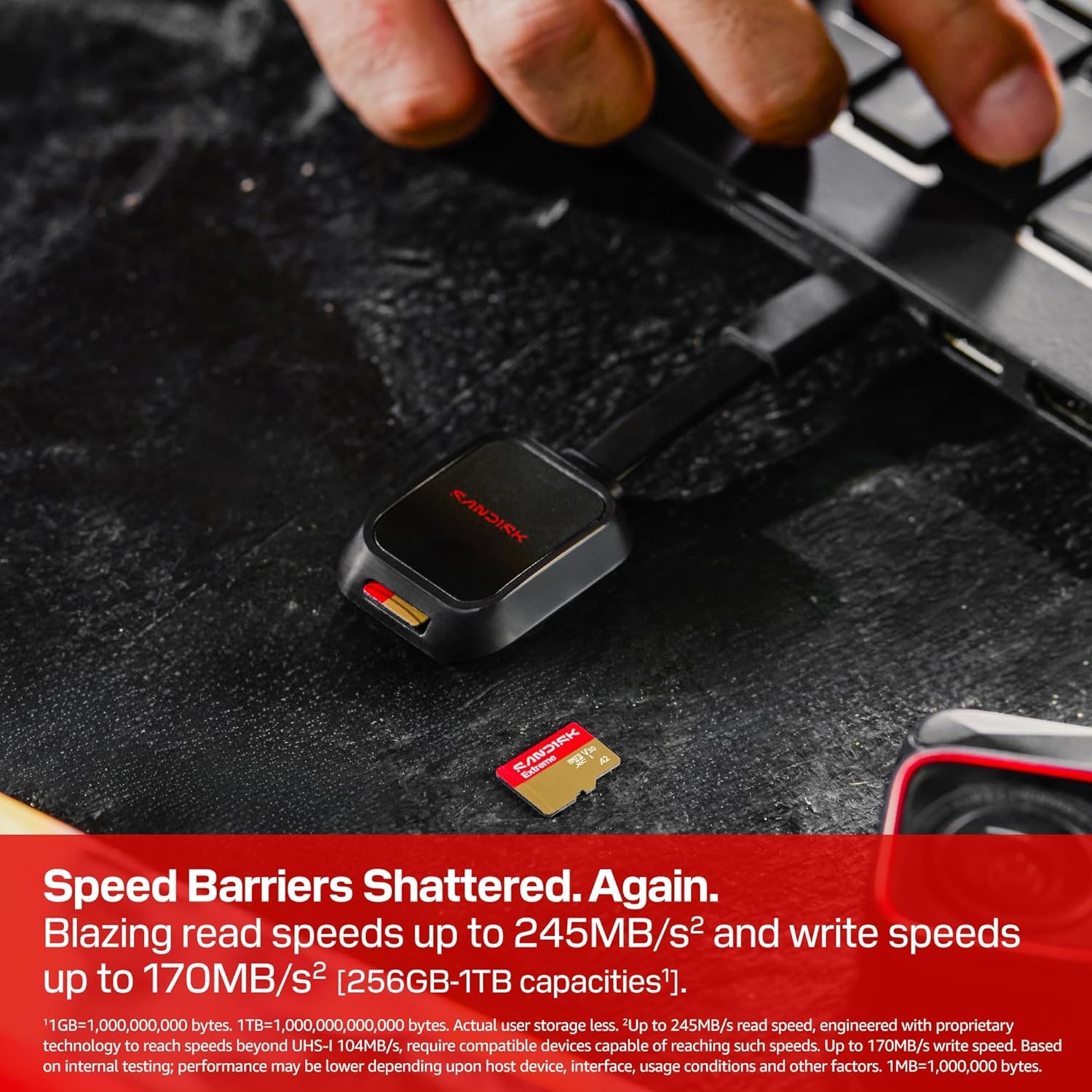 image:imageSANDISK 64GB Extreme microSDXC UHSI Memory Card with Adapter C10 U3 V30 4K 5K A2 Micro SD Card SDSQXAH064GGN6MAOld Version