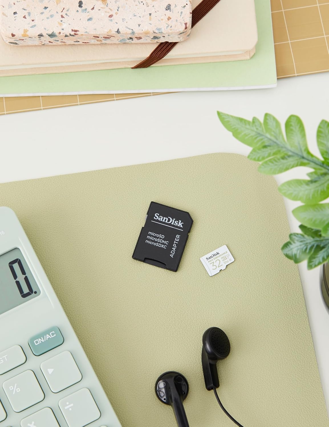 image:imageSANDISK 64GB MAX Endurance microSDXC Card with Adapter for Home Security Cameras and Dash cams C10 U3 V30 4K UHD Micro SD Card SDSQQVR064GGN6IA32GB