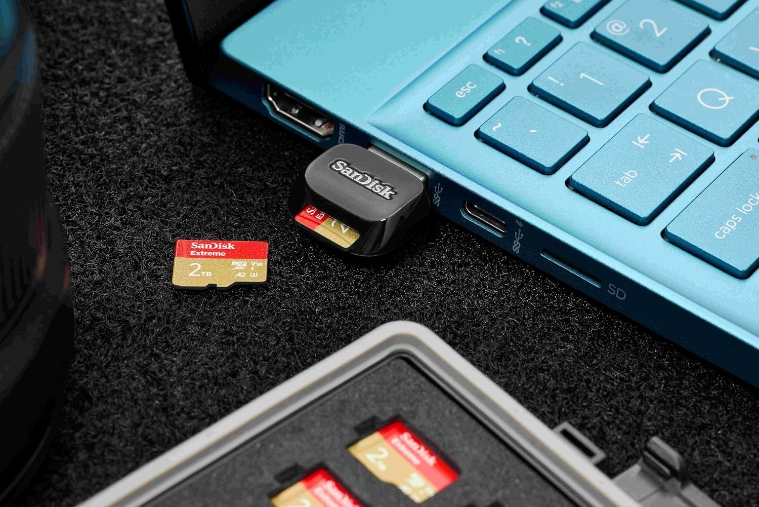 image:imageSANDISK QuickFlow microSD UHSI Card USBA Reader SDDRB731GN6NN