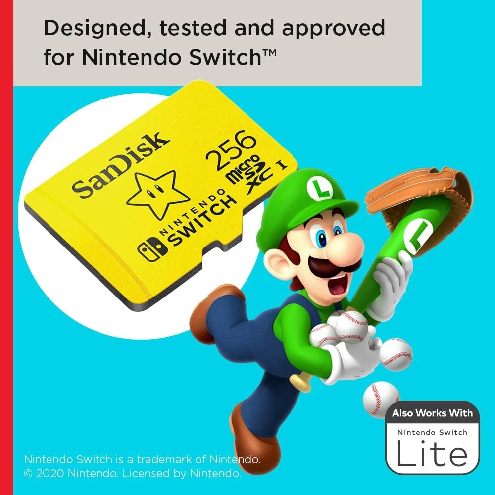image:imageSanDisk 128GB 2Pack microSDXC Card Licensed for Nintendo Switch 2x128GB SDSQXAO128GGN6Z2256GB Pack of 3