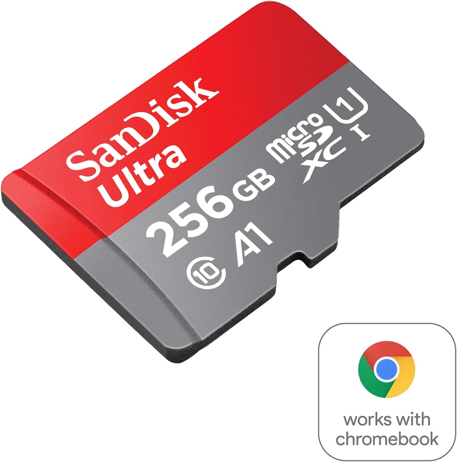 image:imageSanDisk 256GB Ultra microSD UHSI Card for Chromebooks Certified Works with Chromebooks SDSQUA4256GGN6FA