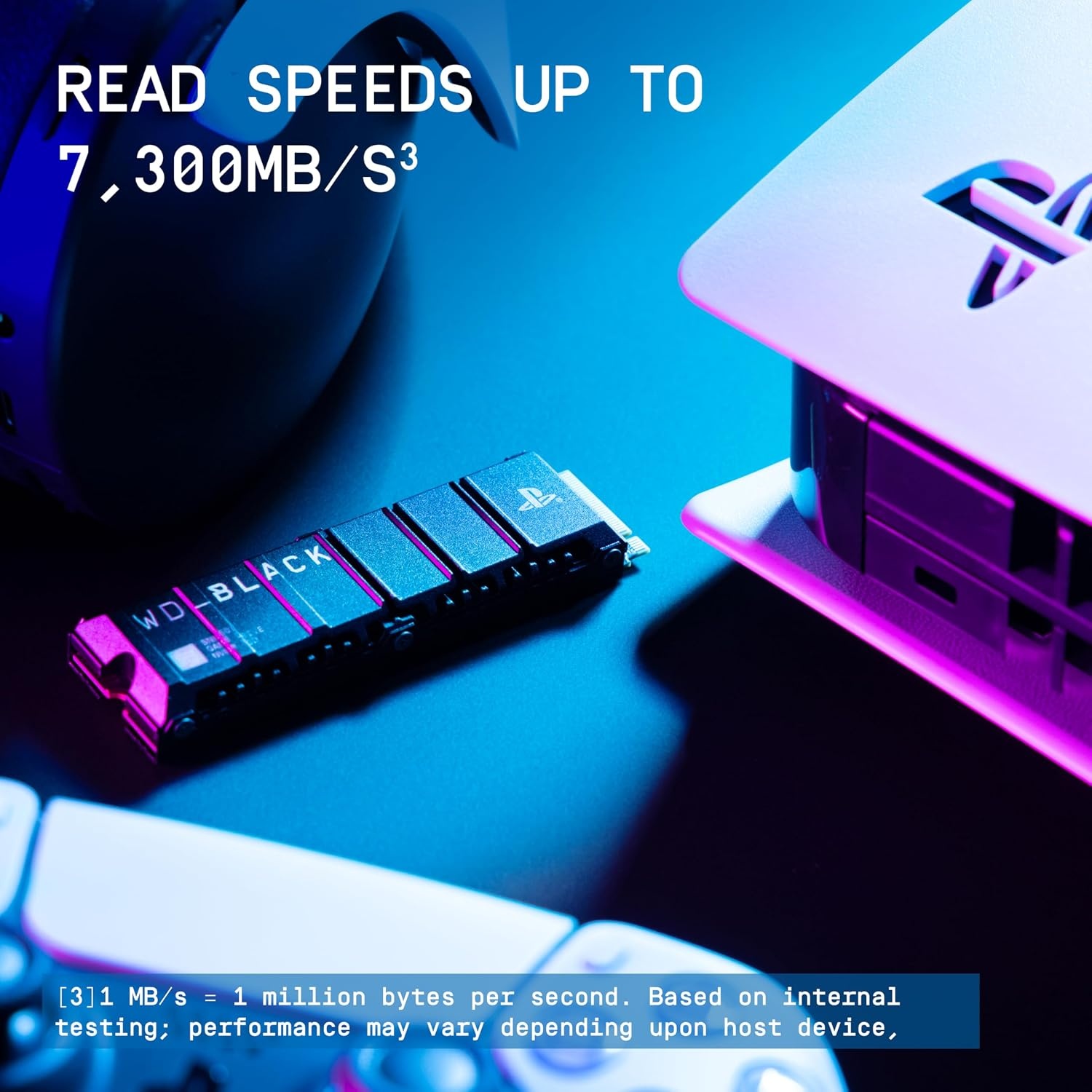 image:imageWDBLACK 4TB SN850P NVMe M2 SSD Officially Licensed Storage Expansion for PS5 Consoles up to 7300MBs with heatsink WDBBYV0040BNCWRSNBlack1TB