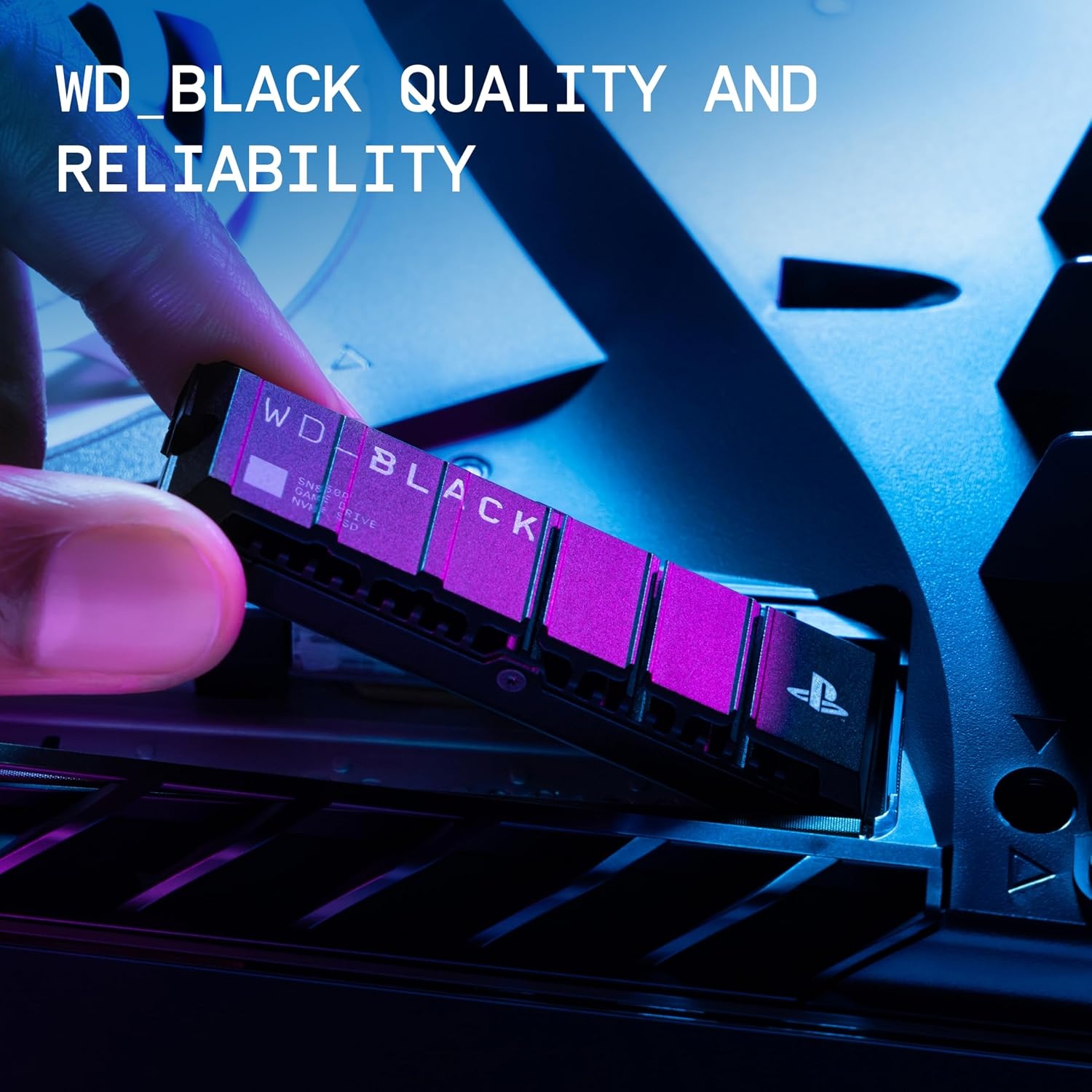 image:imageWDBLACK 4TB SN850P NVMe M2 SSD Officially Licensed Storage Expansion for PS5 Consoles up to 7300MBs with heatsink WDBBYV0040BNCWRSNBlack1TB