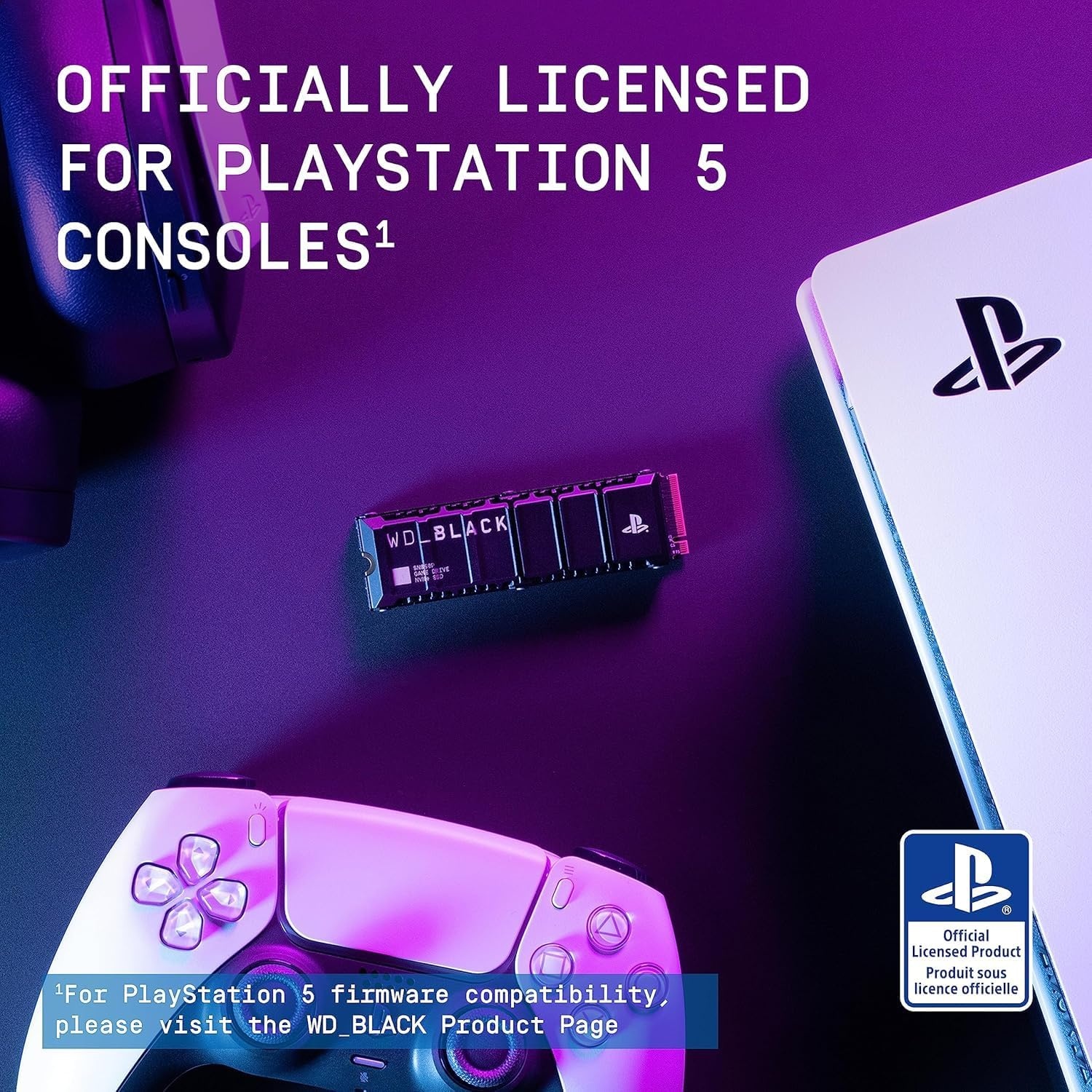 image:imageWDBLACK 4TB SN850P NVMe M2 SSD Officially Licensed Storage Expansion for PS5 Consoles up to 7300MBs with heatsink WDBBYV0040BNCWRSNBlack2TB