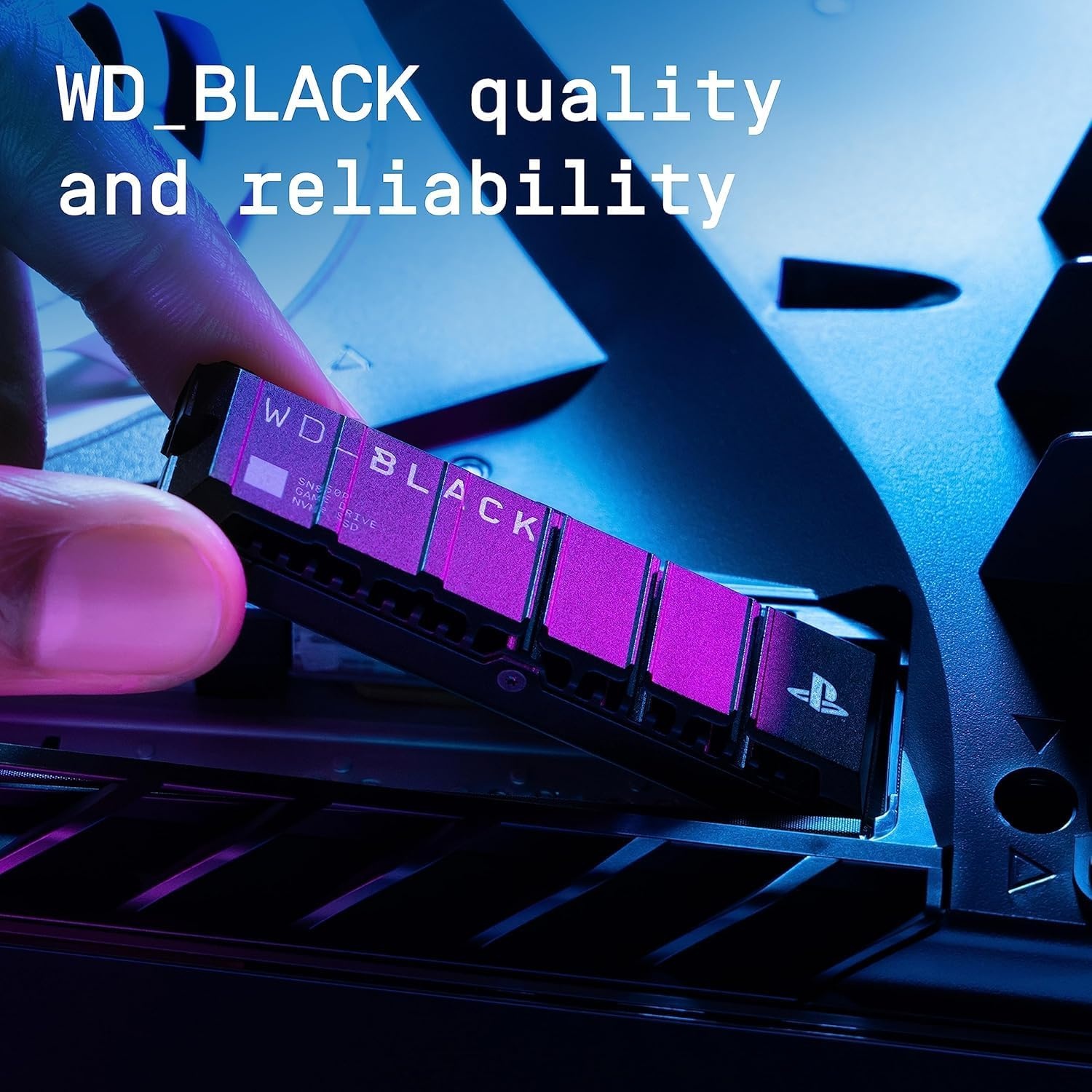 image:imageWDBLACK 4TB SN850P NVMe M2 SSD Officially Licensed Storage Expansion for PS5 Consoles up to 7300MBs with heatsink WDBBYV0040BNCWRSNBlack2TB