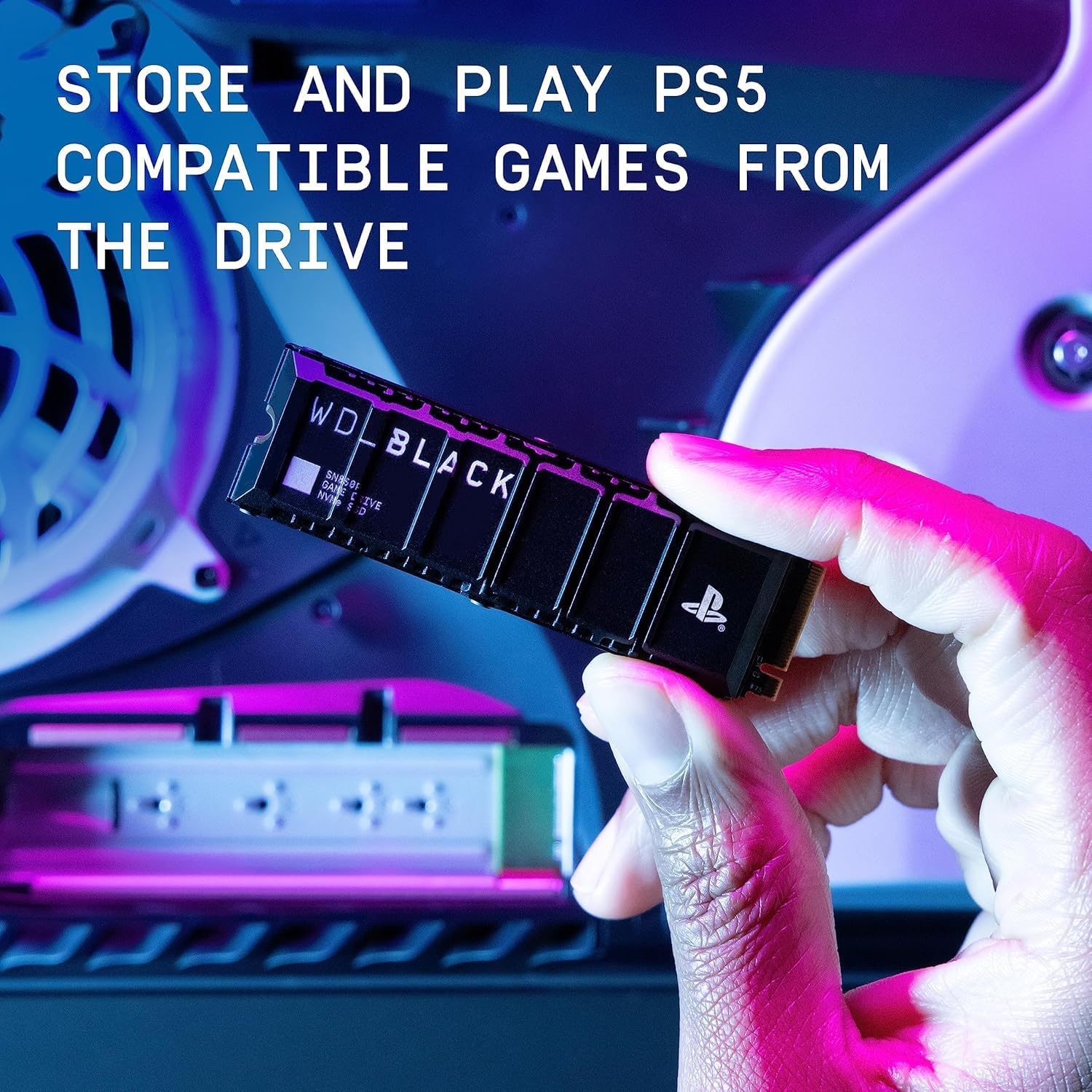 image:imageWDBLACK 4TB SN850P NVMe M2 SSD Officially Licensed Storage Expansion for PS5 Consoles up to 7300MBs with heatsink WDBBYV0040BNCWRSNBlack2TB