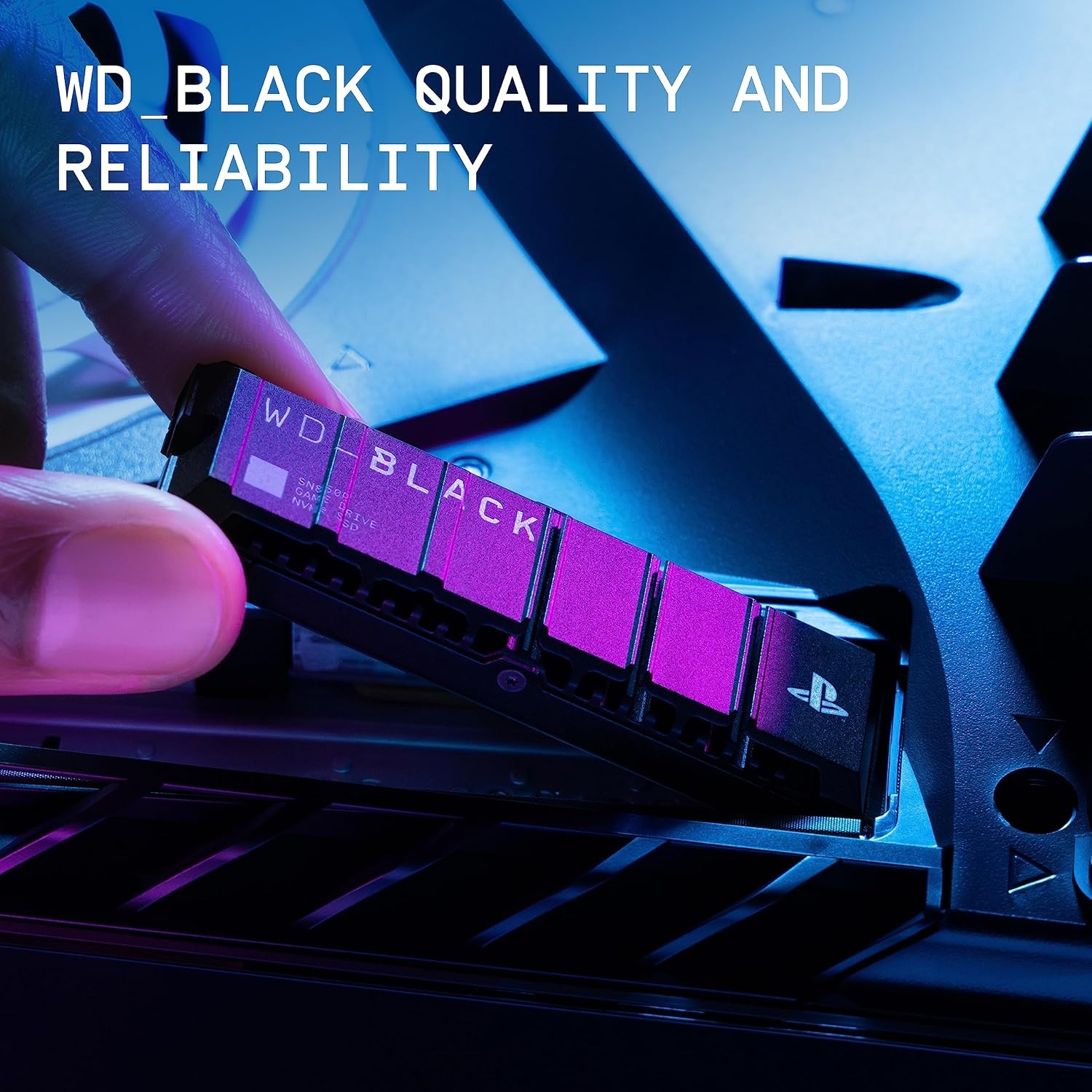 image:imageWDBLACK 4TB SN850P NVMe M2 SSD Officially Licensed Storage Expansion for PS5 Consoles up to 7300MBs with heatsink WDBBYV0040BNCWRSNBlack4TB