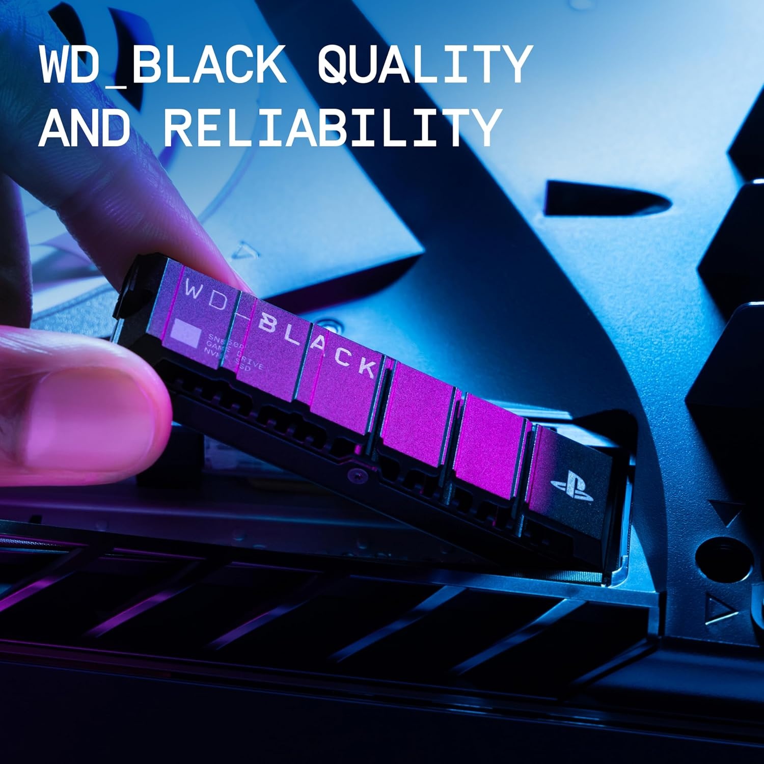image:imageWDBLACK 4TB SN850P NVMe M2 SSD Officially Licensed Storage Expansion for PS5 Consoles up to 7300MBs with heatsink WDBBYV0040BNCWRSNBlack8TB