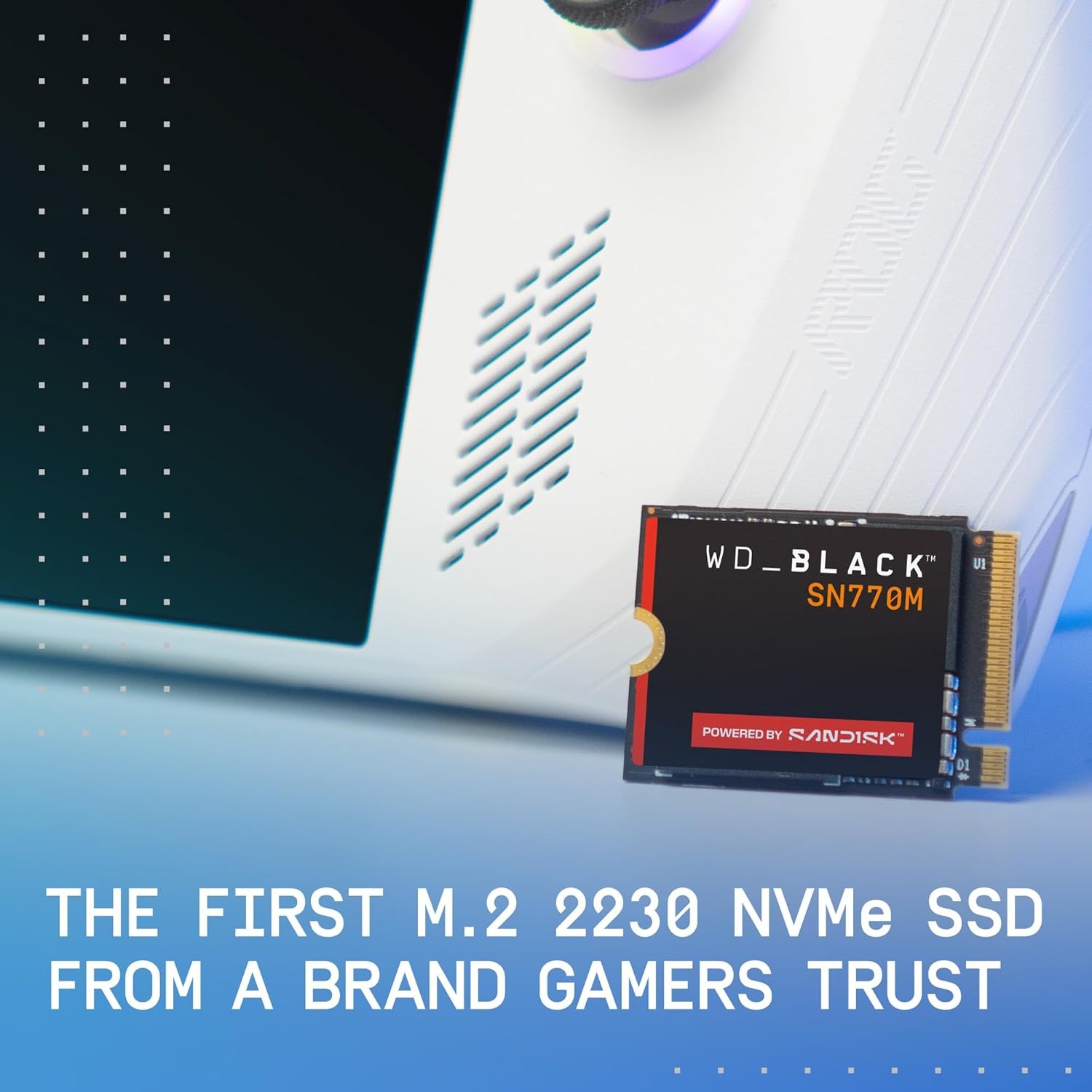image:imageWDBlack SN770M 500GB M2 2230 NVMeSSD PCIe Gen 40 Speeds up to 5150 MBs for Handheld Gaming Devices and Compatible laptops TLC 3D NAND Great for Asus ROG Ally Steam Deck Microsoft Surface2TB