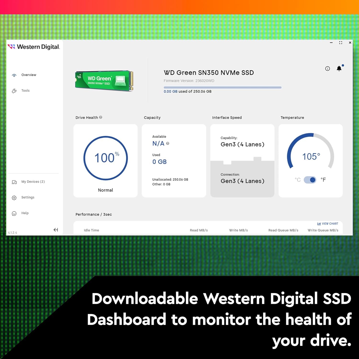 image:imageWestern Digital 2TB WD Green SN350 NVMe Internal SSD Solid State Drive Gen3 PCIe QLC M2 2280 Up to 3200 MBs WDS200T3G0C1TB