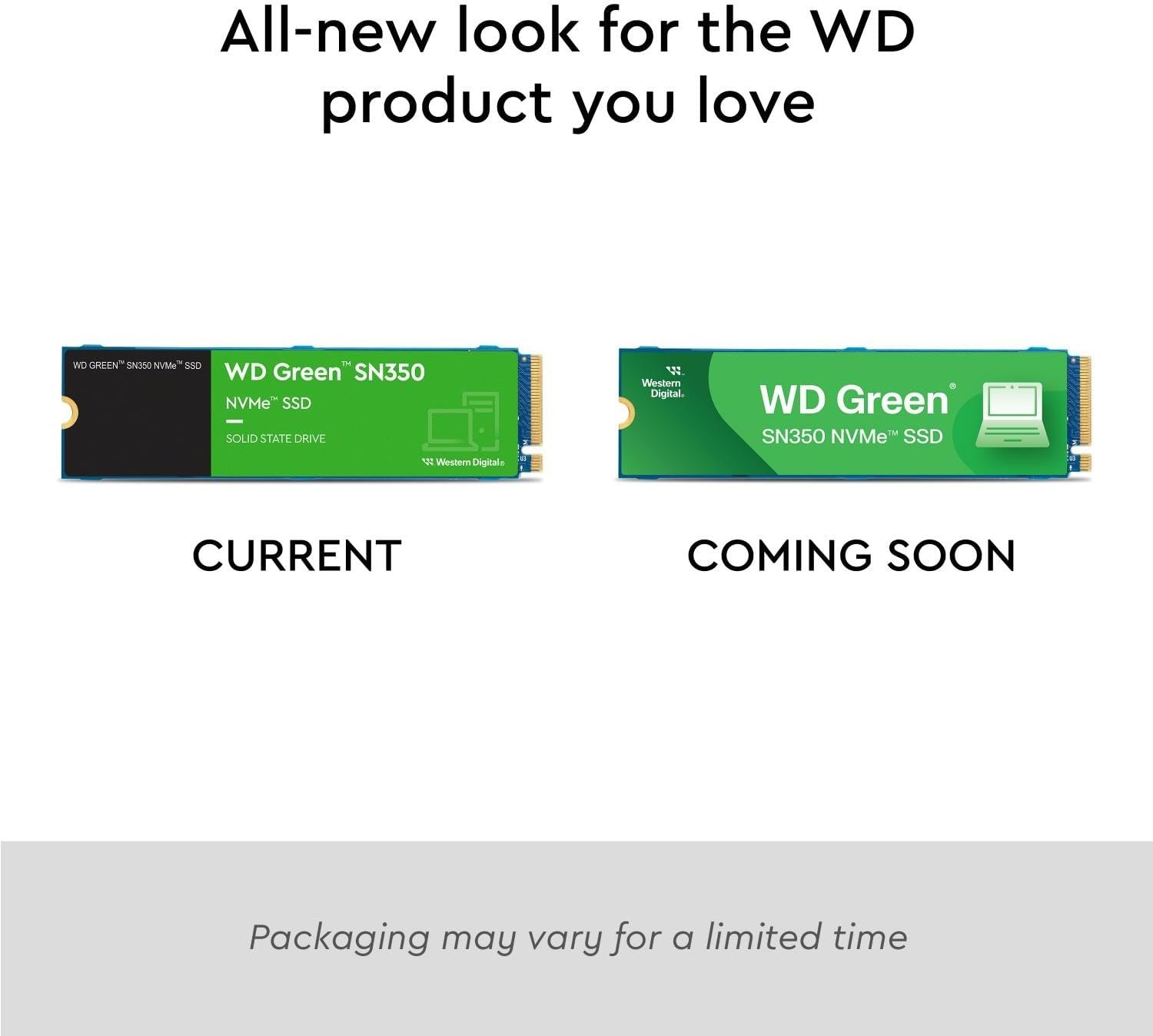 image:imageWestern Digital 2TB WD Green SN350 NVMe Internal SSD Solid State Drive Gen3 PCIe QLC M2 2280 Up to 3200 MBs WDS200T3G0C250GB