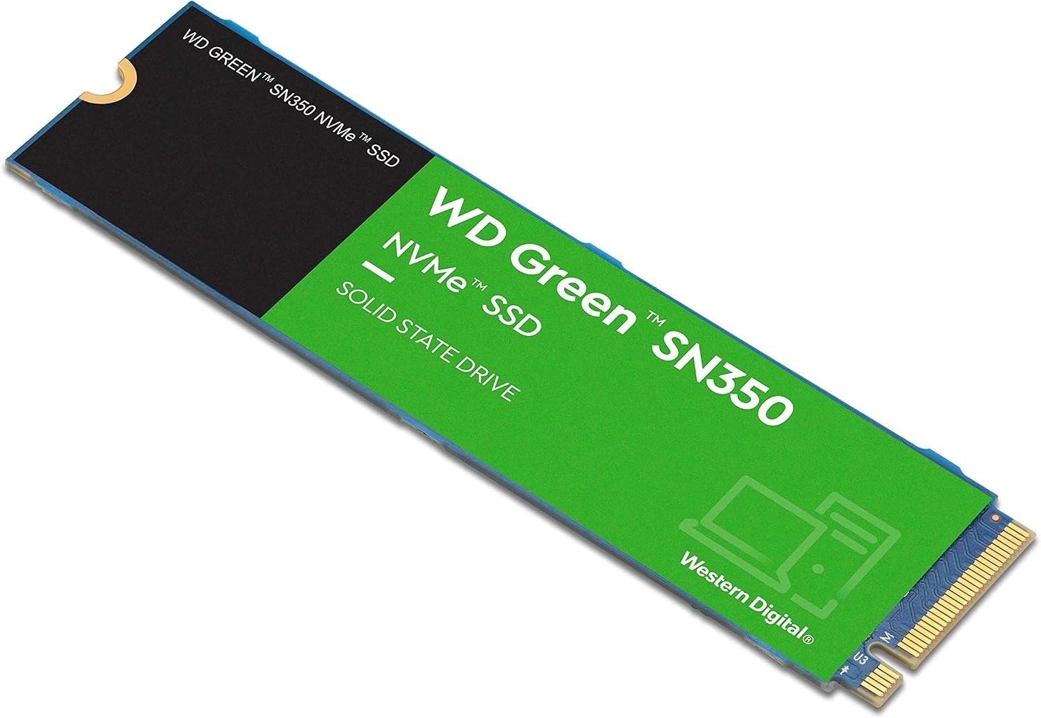 image:imageWestern Digital 2TB WD Green SN350 NVMe Internal SSD Solid State Drive Gen3 PCIe QLC M2 2280 Up to 3200 MBs WDS200T3G0C500GB