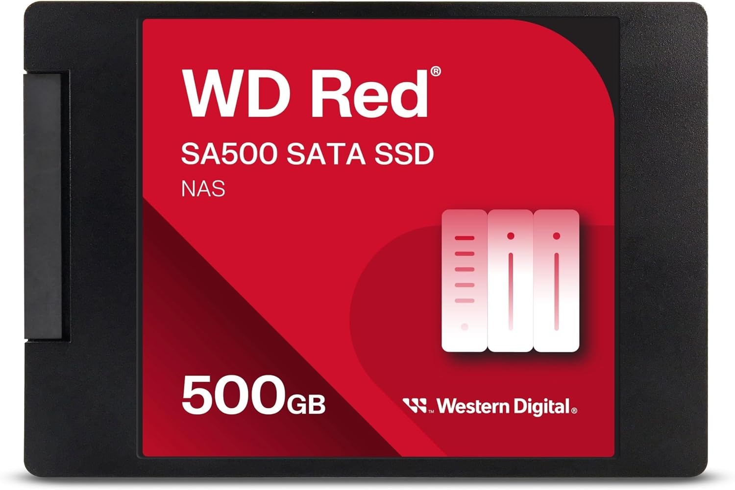 image:imageWestern Digital 4TB WD Red SA500 NAS 3D NAND Internal SSD Solid State Drive SATA III 6 Gbs 257mm Up to 560 MBs WDS400T2R0A257mm SSD